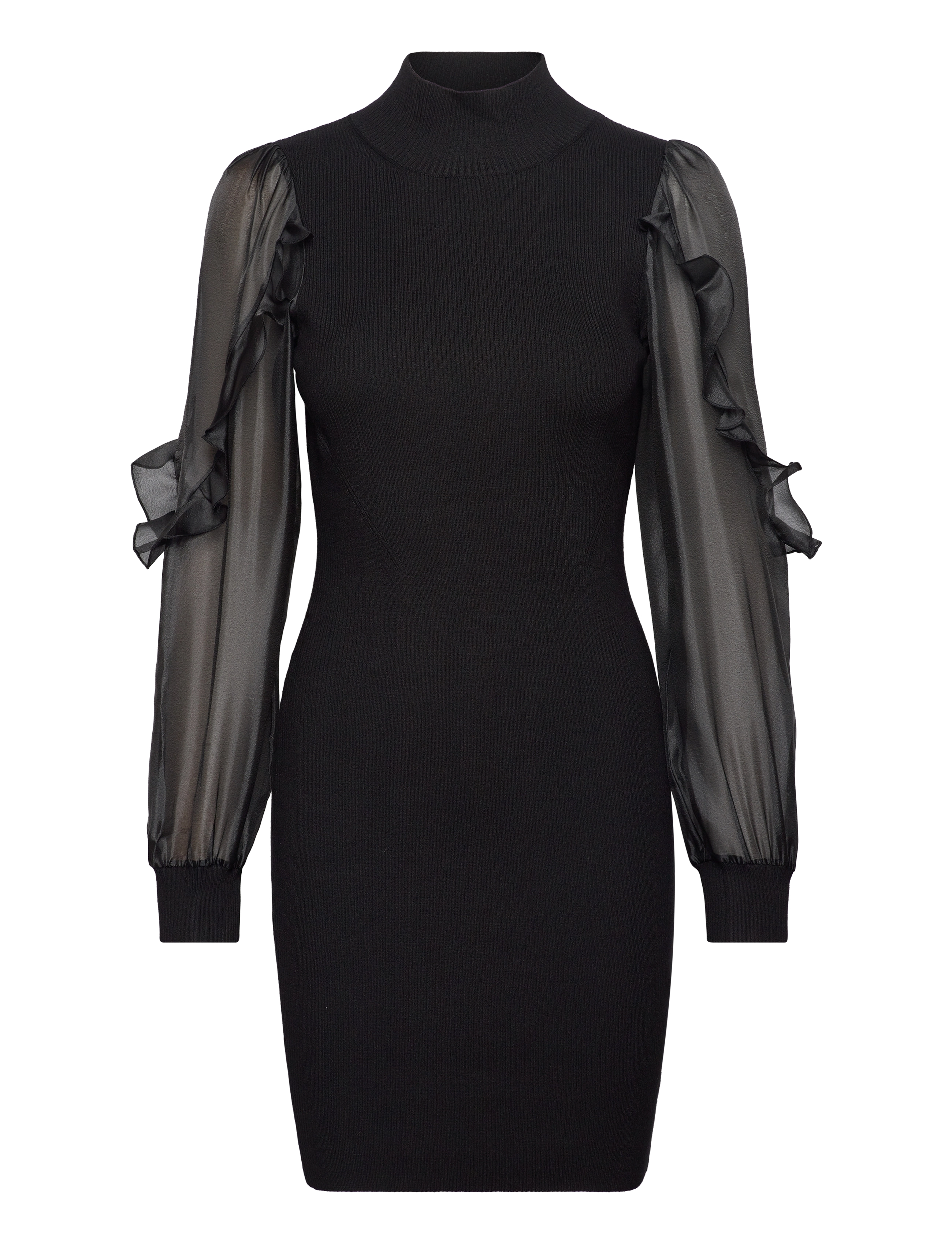 French Connection - KRISTA ORGANZA PUFF SLV DRESS - blackout - 1