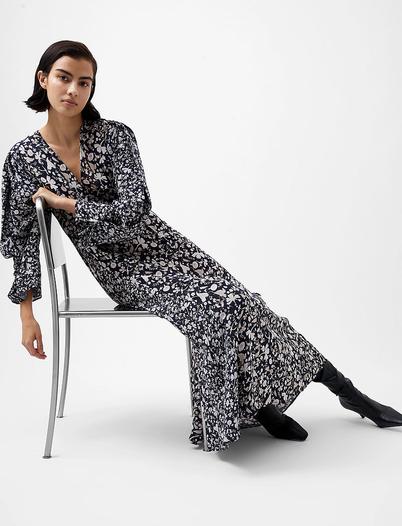 French Connection - JEANNIE CHIARA DRAPE MIDI DRES - midiklänningar - utility bu multi - 0