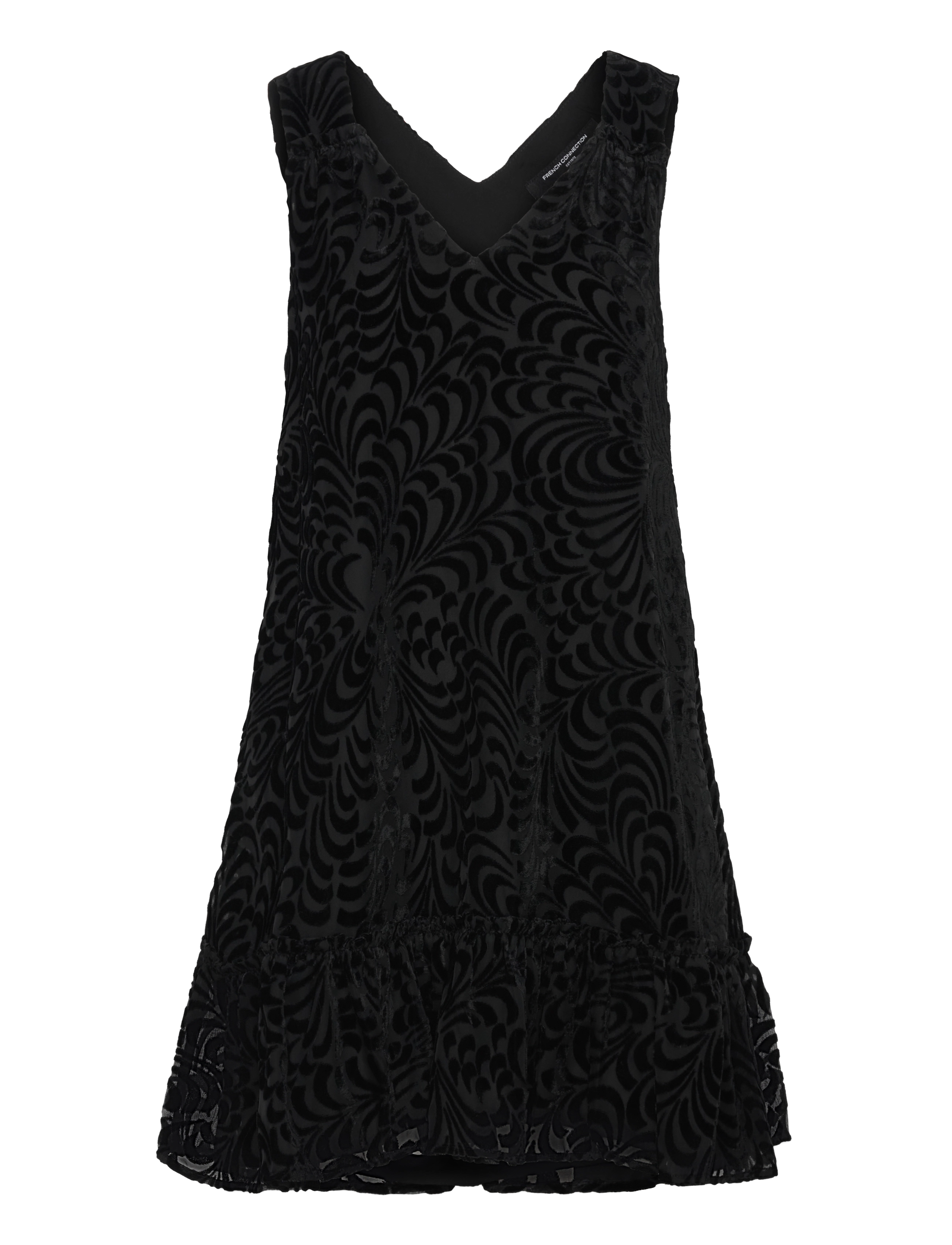 French Connection DIA DEVORE DRESS - Kleider - BLACKOUT / black