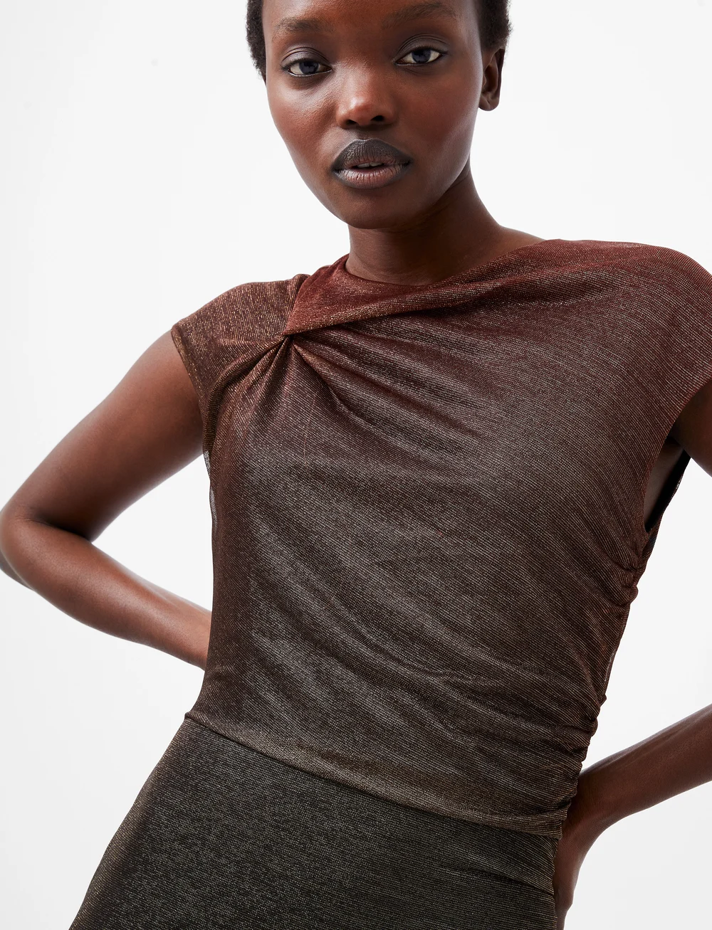 French Connection - SELA LUREX MIDI DRESS - festkjoler - multi - 3