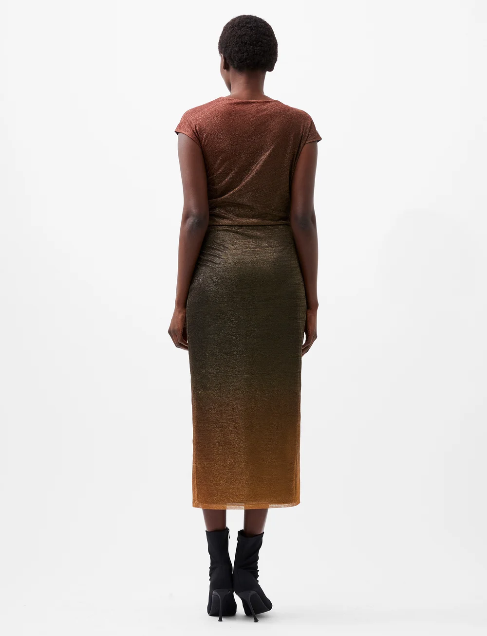 French Connection - SELA LUREX MIDI DRESS - festkjoler - multi - 4