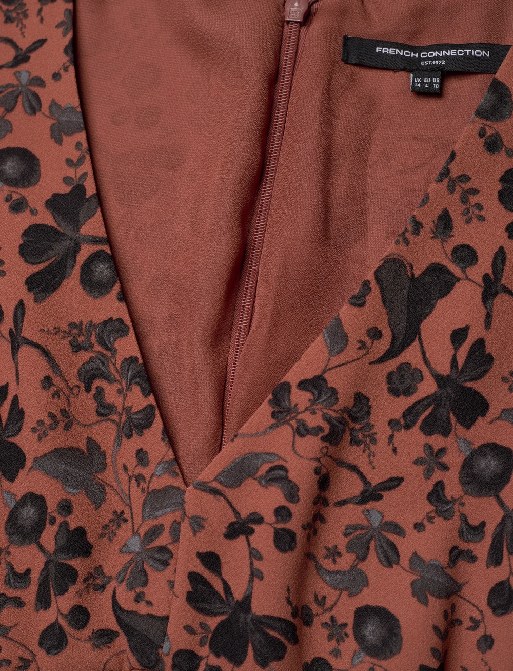 French Connection - JEANIE BRINA CREPE DRESS - midi kjoler - russet brown multi - 5