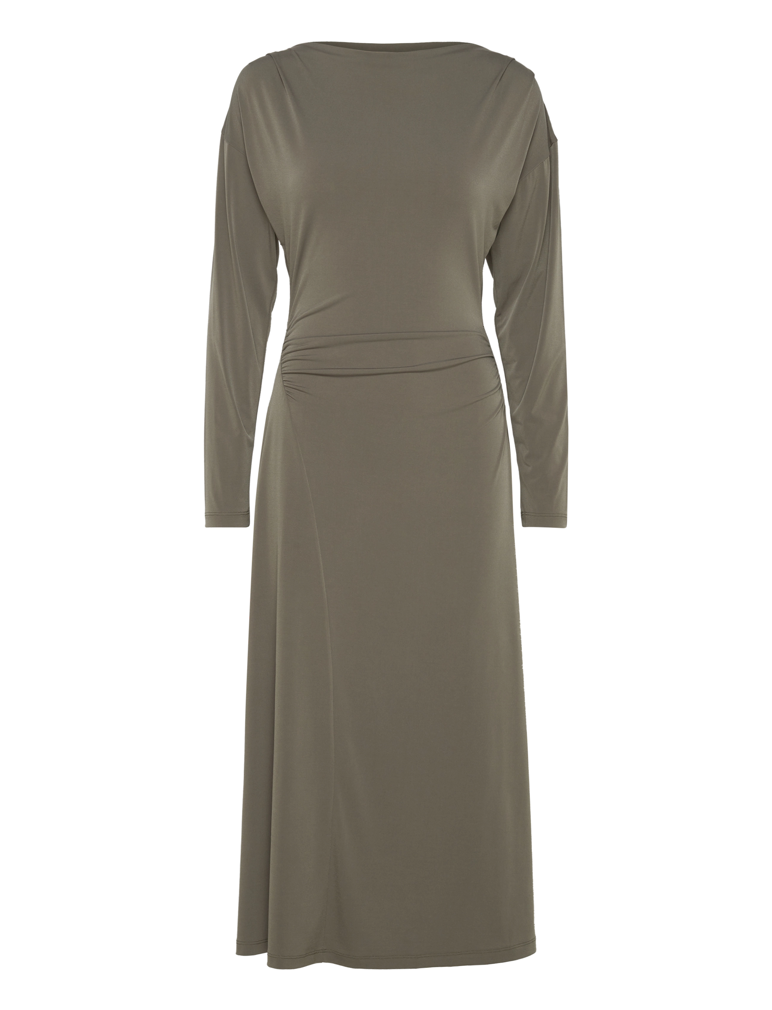 FRENCH CONNECTION Samira Jersey Kleid Khaki - M - Damen