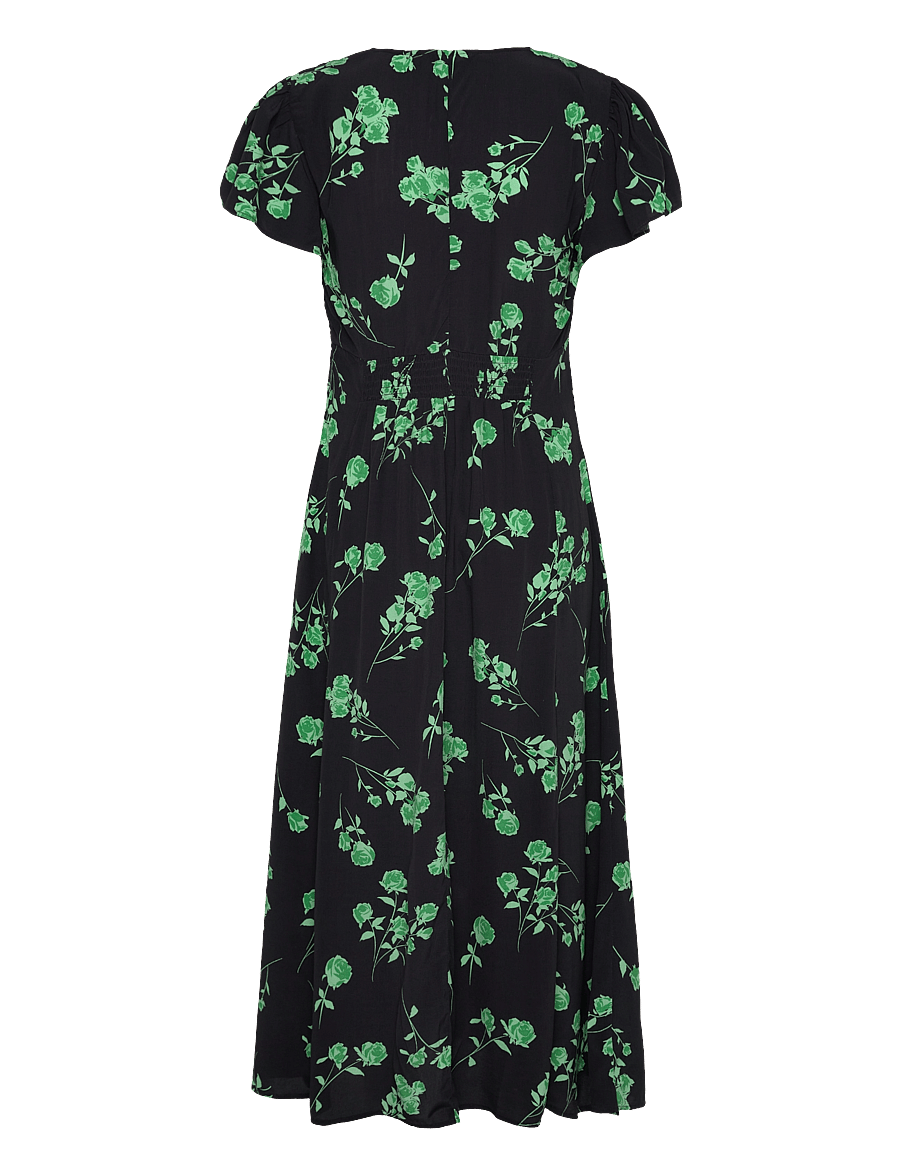 French Connection - ALLESANDRA DELPH S/S VNK DRESS - blackout/green - 2