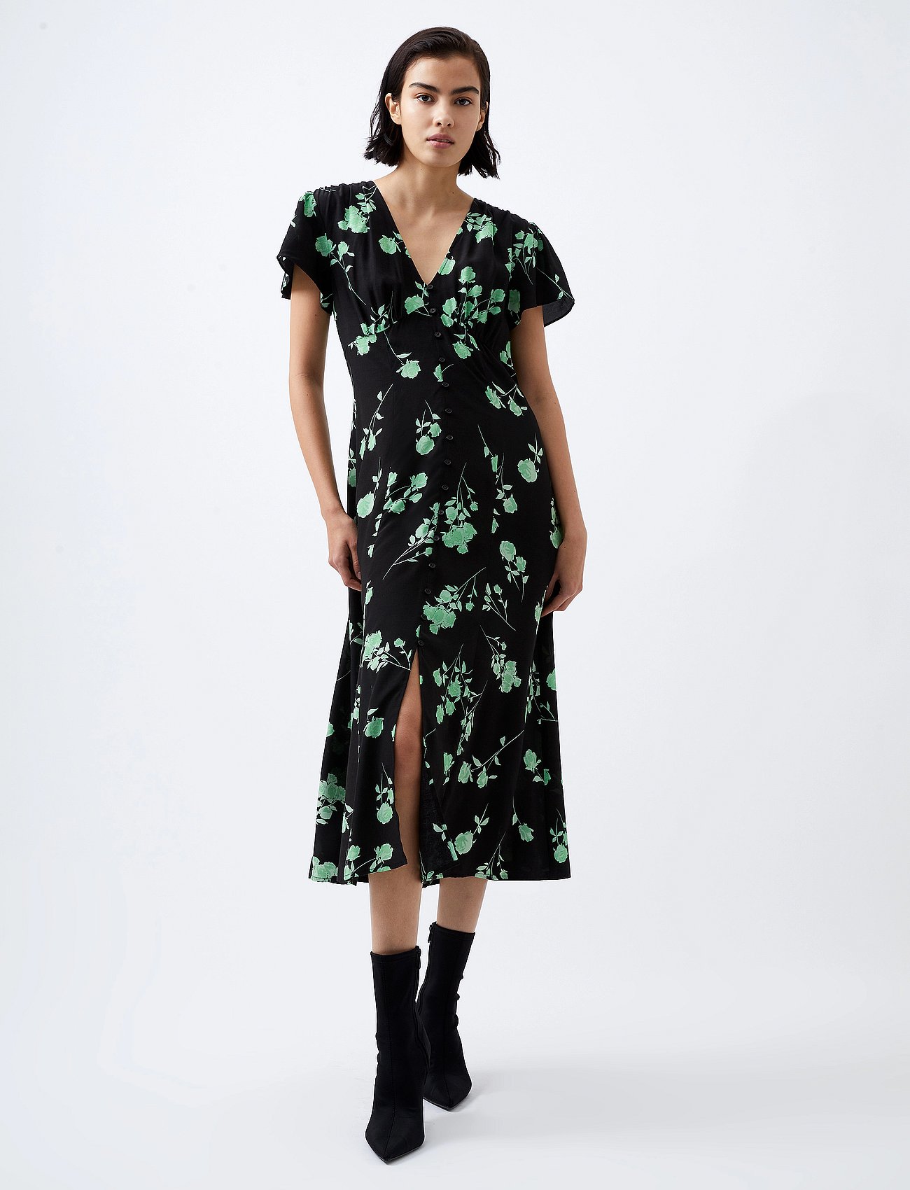 French Connection Allesandra Delph S/s Vnk Dress (FC71XFX) - Midi dresses - Boozt.com French Connection Allesandra Delph S/s Vnk Dress (FC71XFX) - Midi dresses - Boozt.com