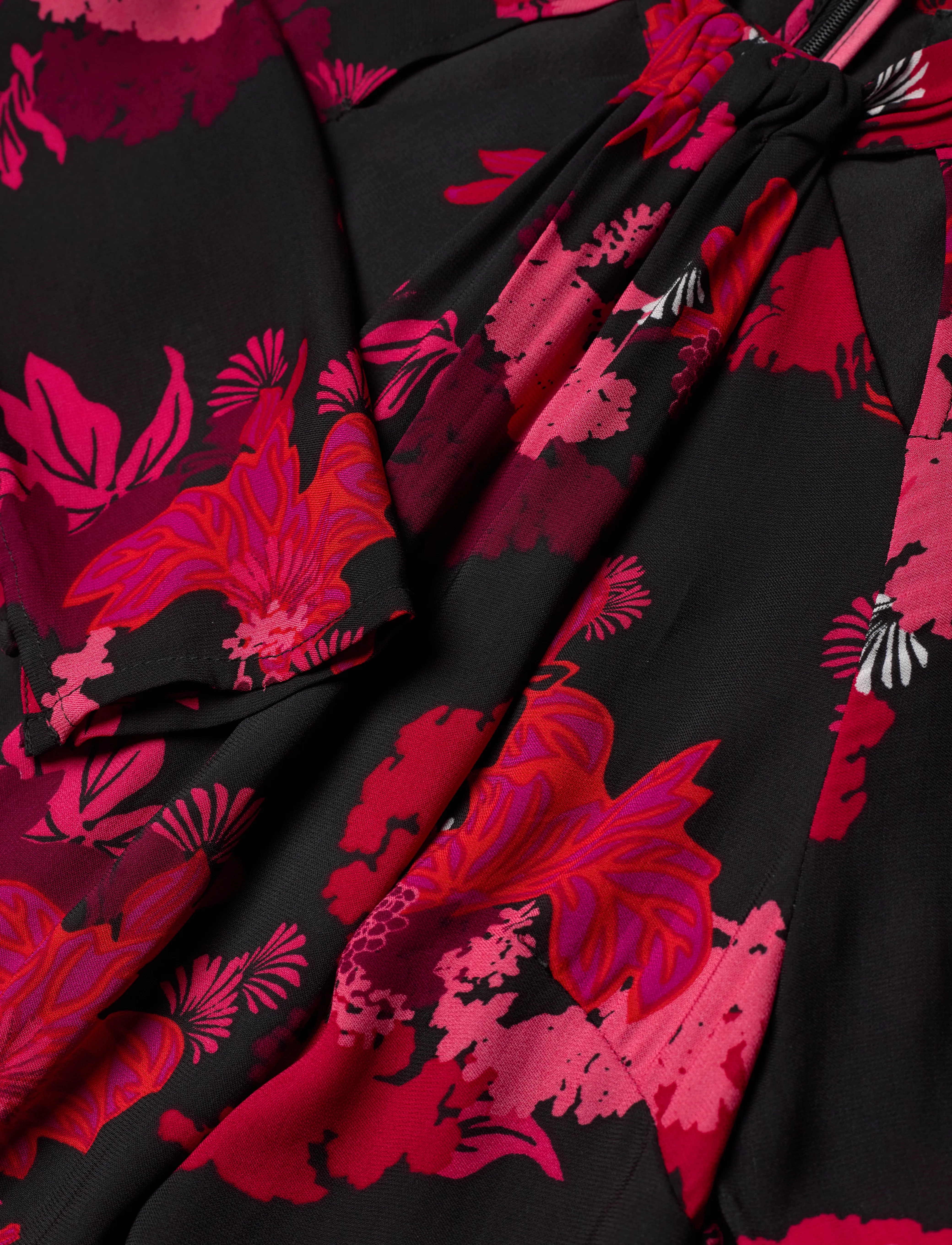 French Connection - FOLIAGE CHIARA TIE KNOT NK DRS - blackout multi - 5
