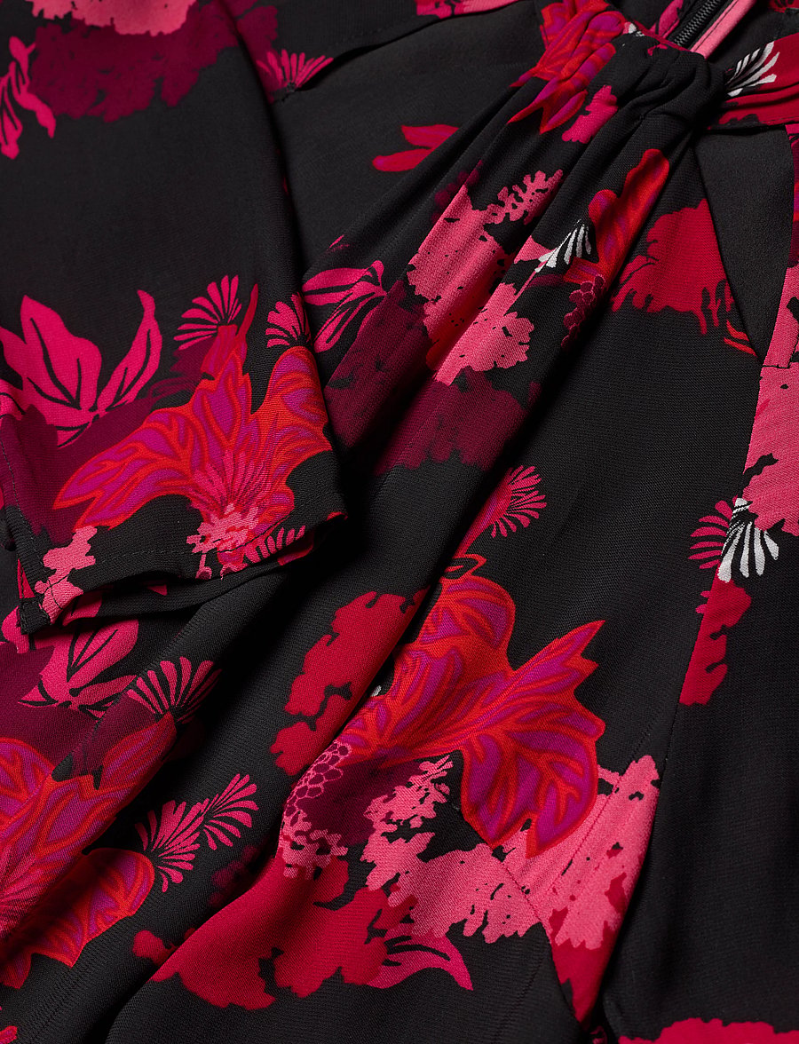 French Connection - FOLIAGE CHIARA TIE KNOT NK DRS - blackout multi - 5