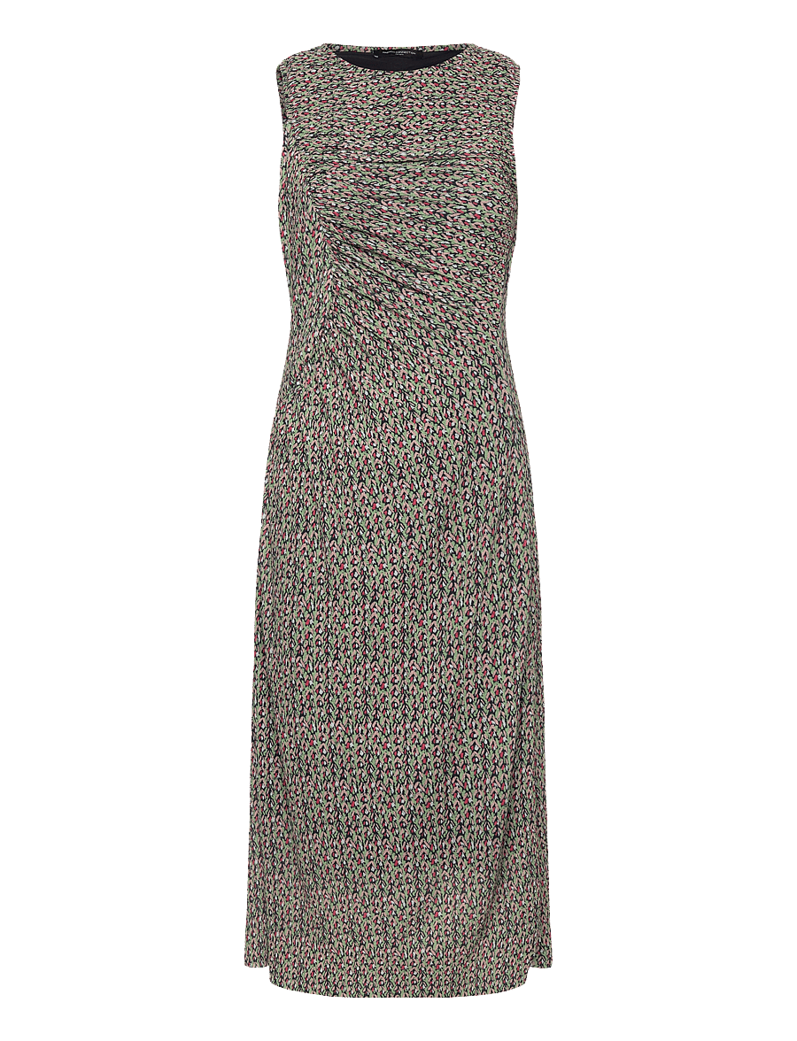 French Connection - SHANNON RUCHED MIDI DRESS - midikleider - navy multi - 1