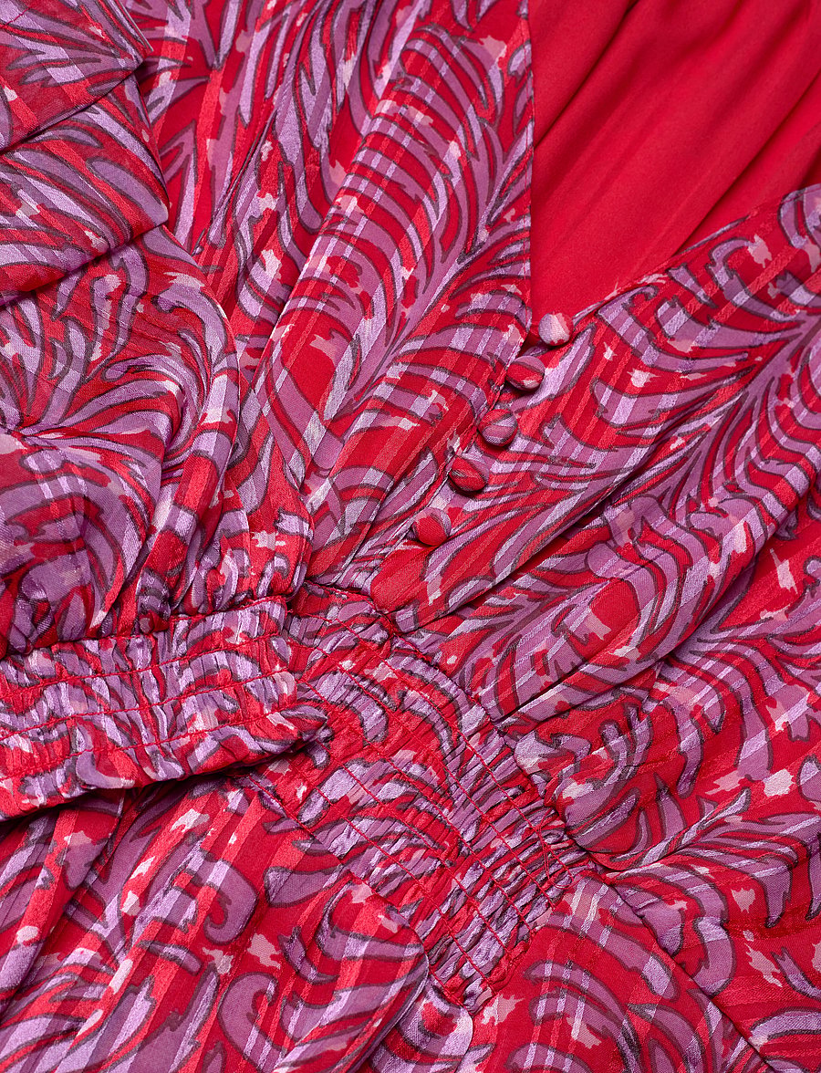 French Connection - AMY CALISTA MIDI DRESS - sommerkleider - scarlet red multi - 2