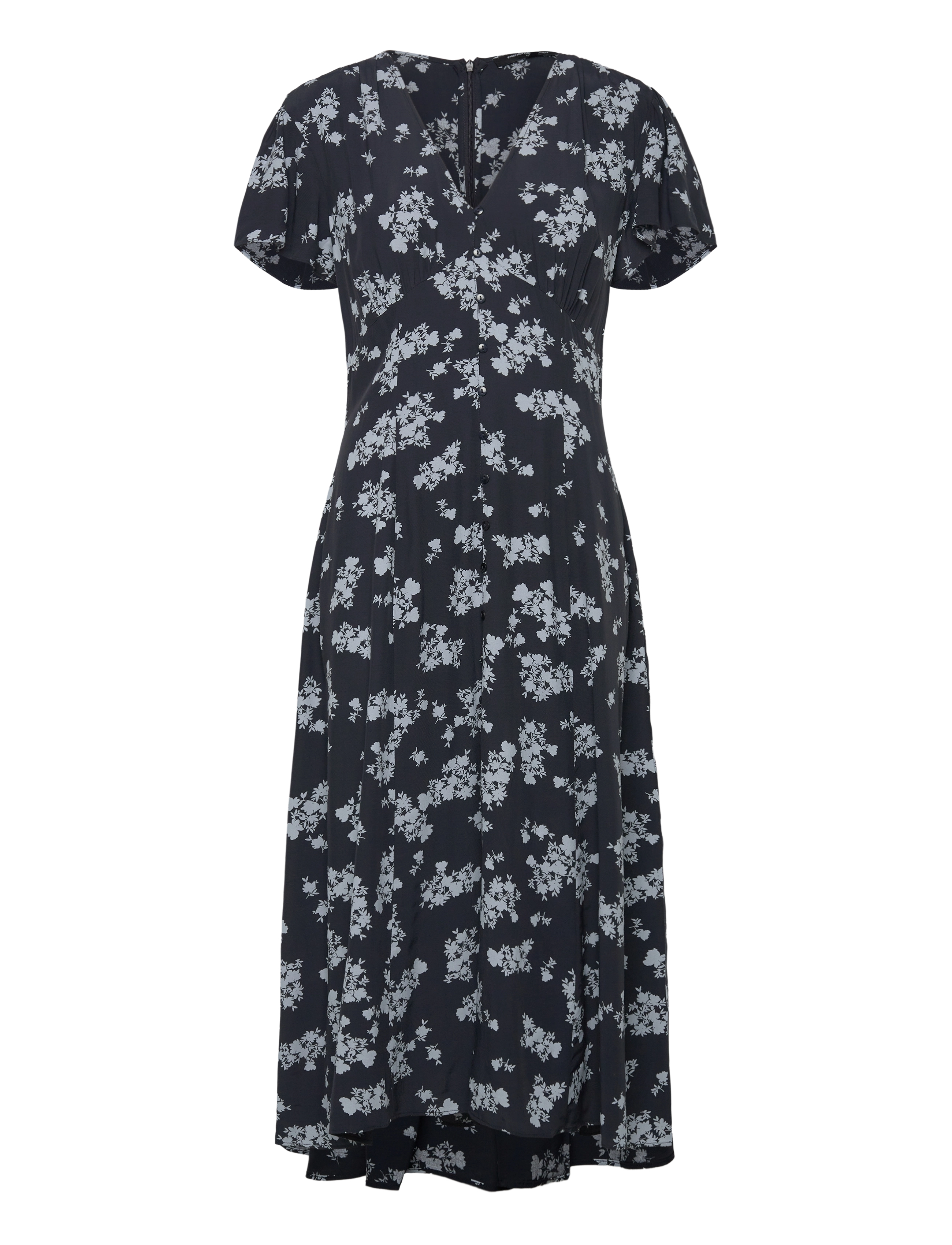 French Connection RAQUEL S/S V NK DRESS - Kläder - NAVY / navy