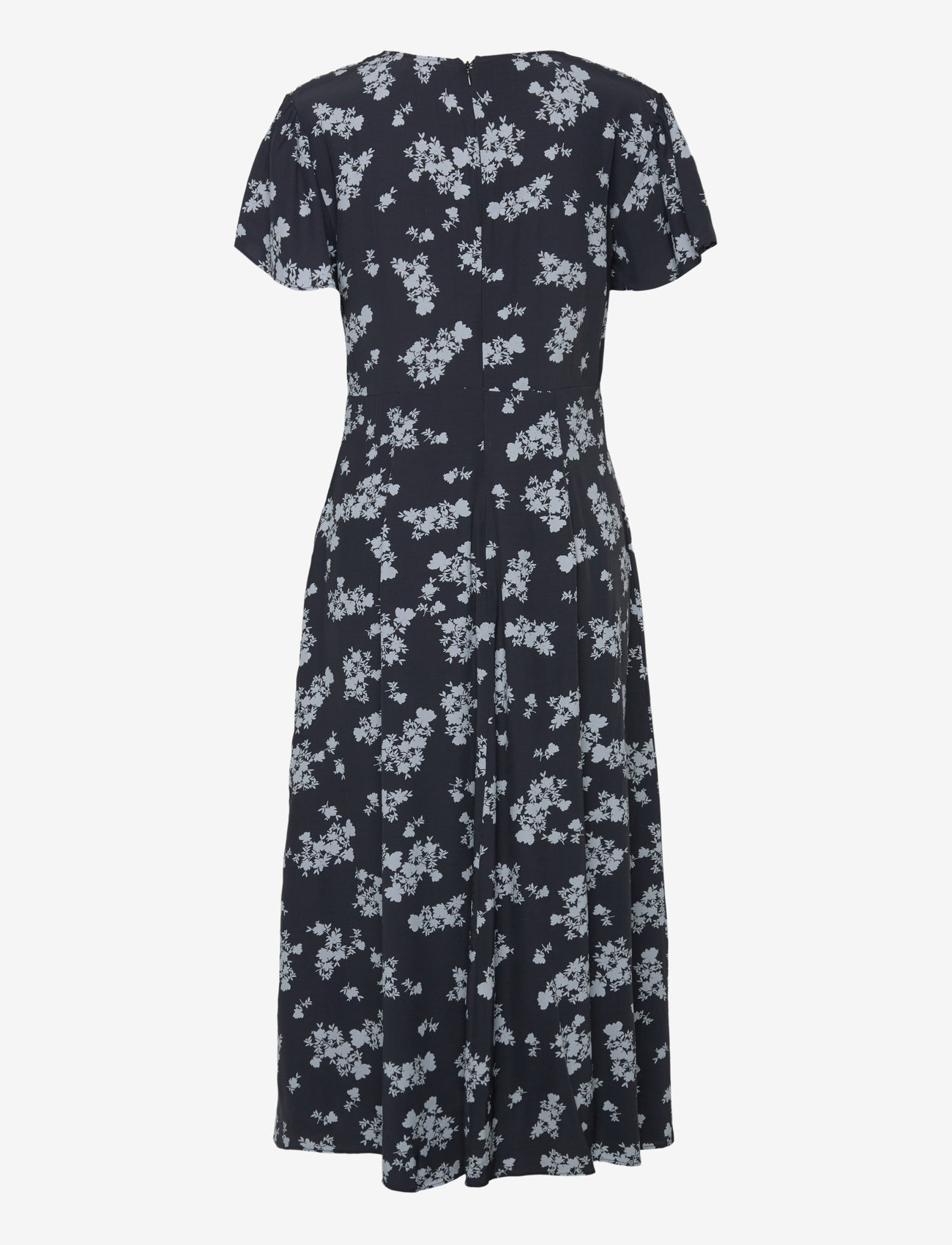 French Connection - RAQUEL S/S V NK DRESS - midi-kleider - navy - 1