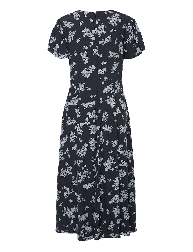 French Connection - RAQUEL S/S V NK DRESS - sommarklänningar - navy - 2