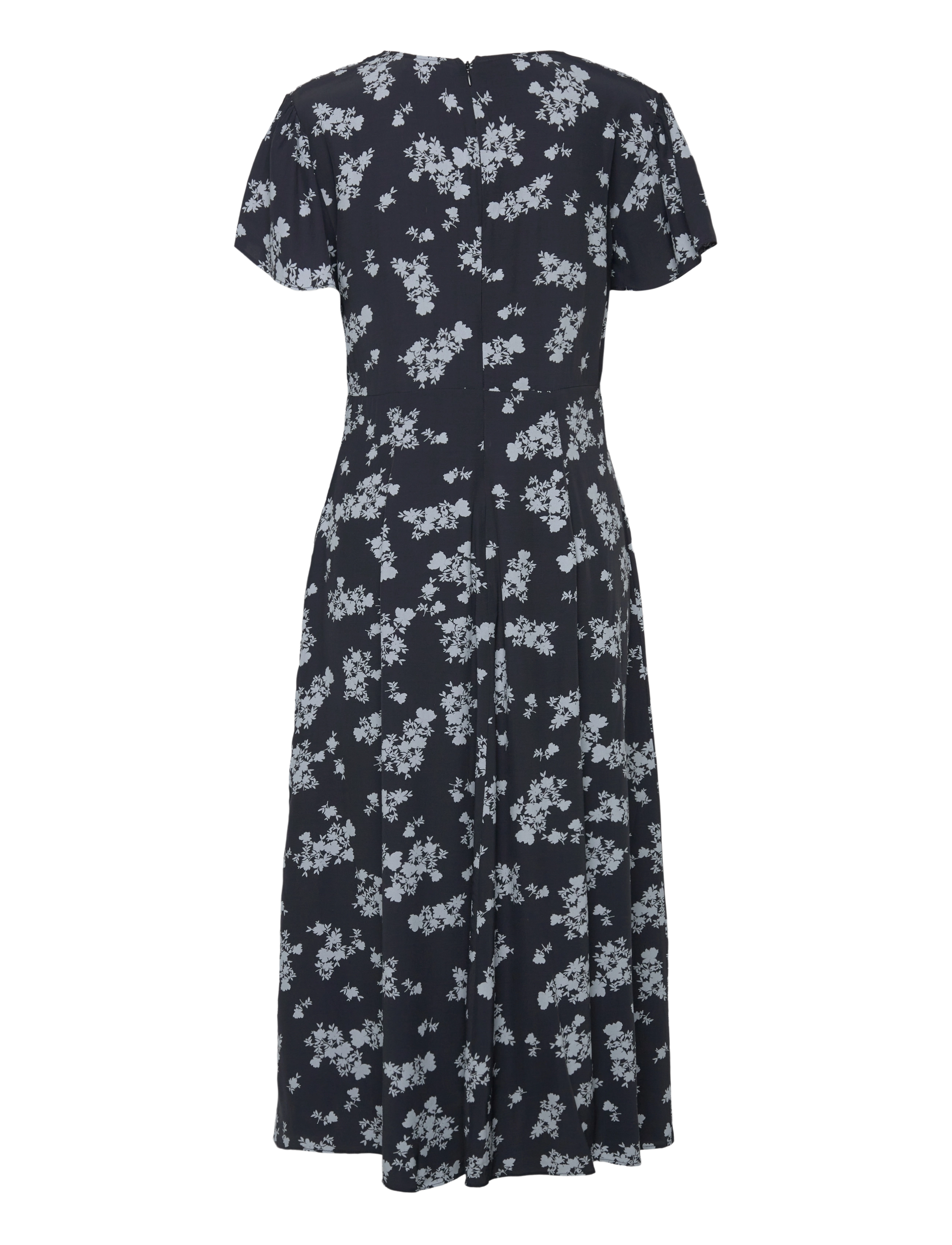French Connection - RAQUEL S/S V NK DRESS - sommarklänningar - navy - 2