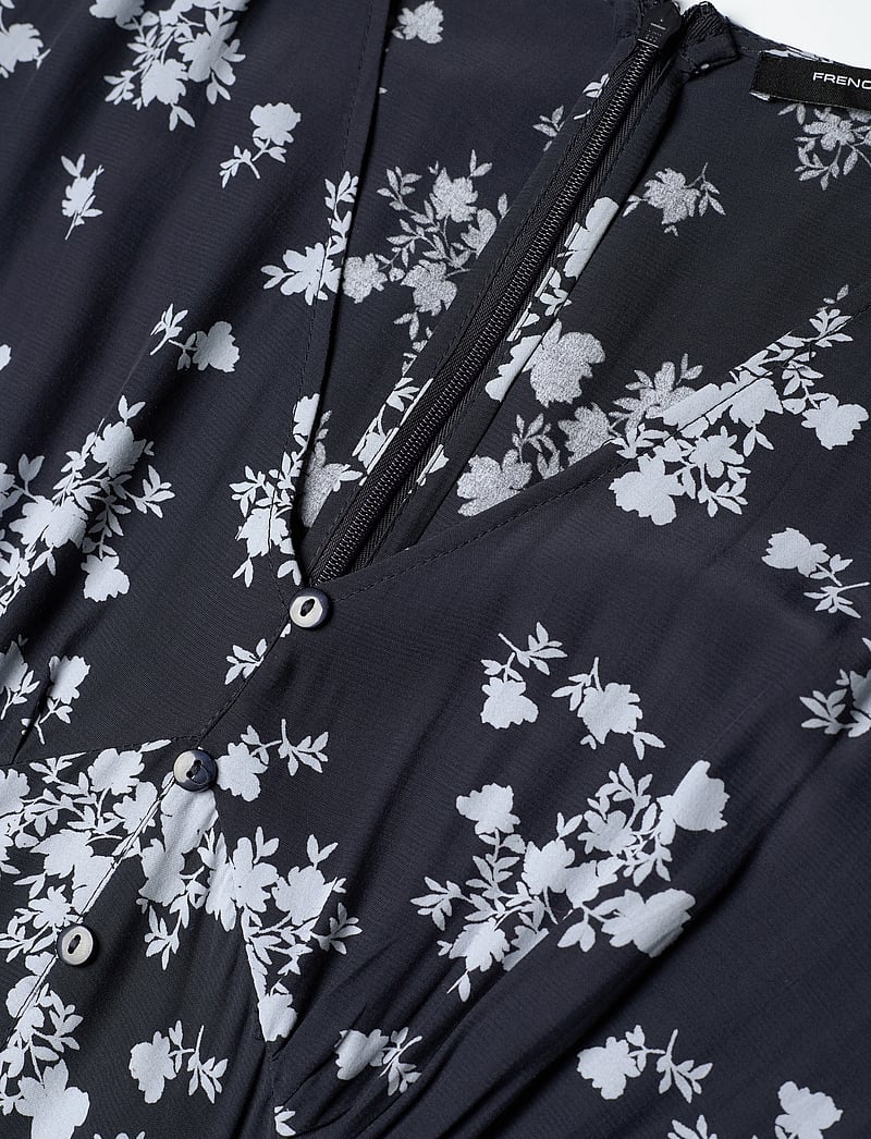 French Connection - RAQUEL S/S V NK DRESS - sommarklänningar - navy - 5