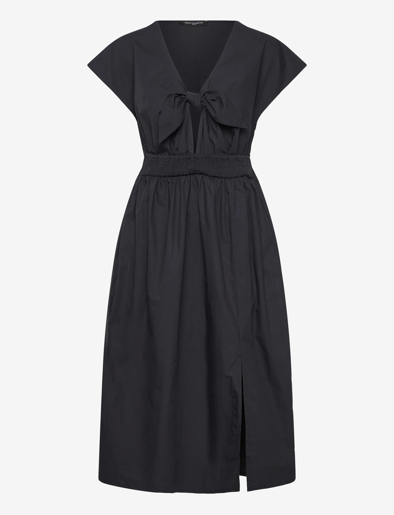 French Connection - BARLETTA POPLIN TIE MIDI DRESS - sommerkjoler - navy - 1