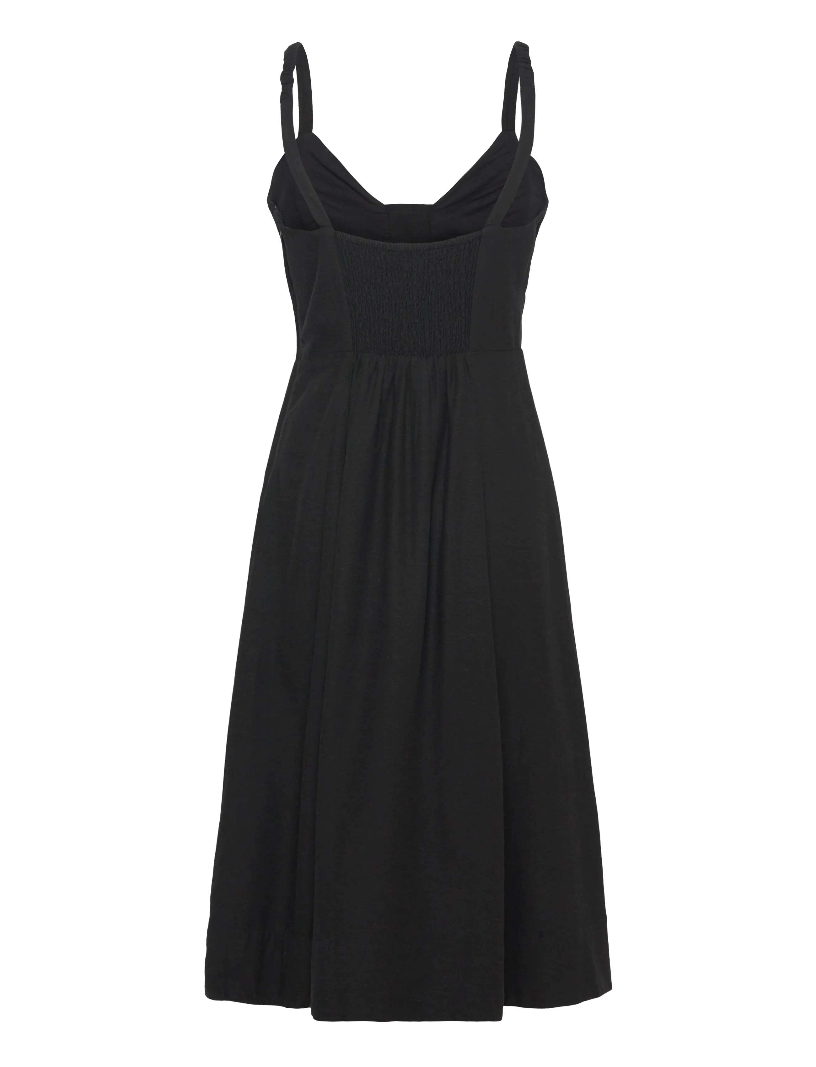 French Connection - ARIETTE STRAPPY MIDI DRESS - pidulikud kleidid - black - 1