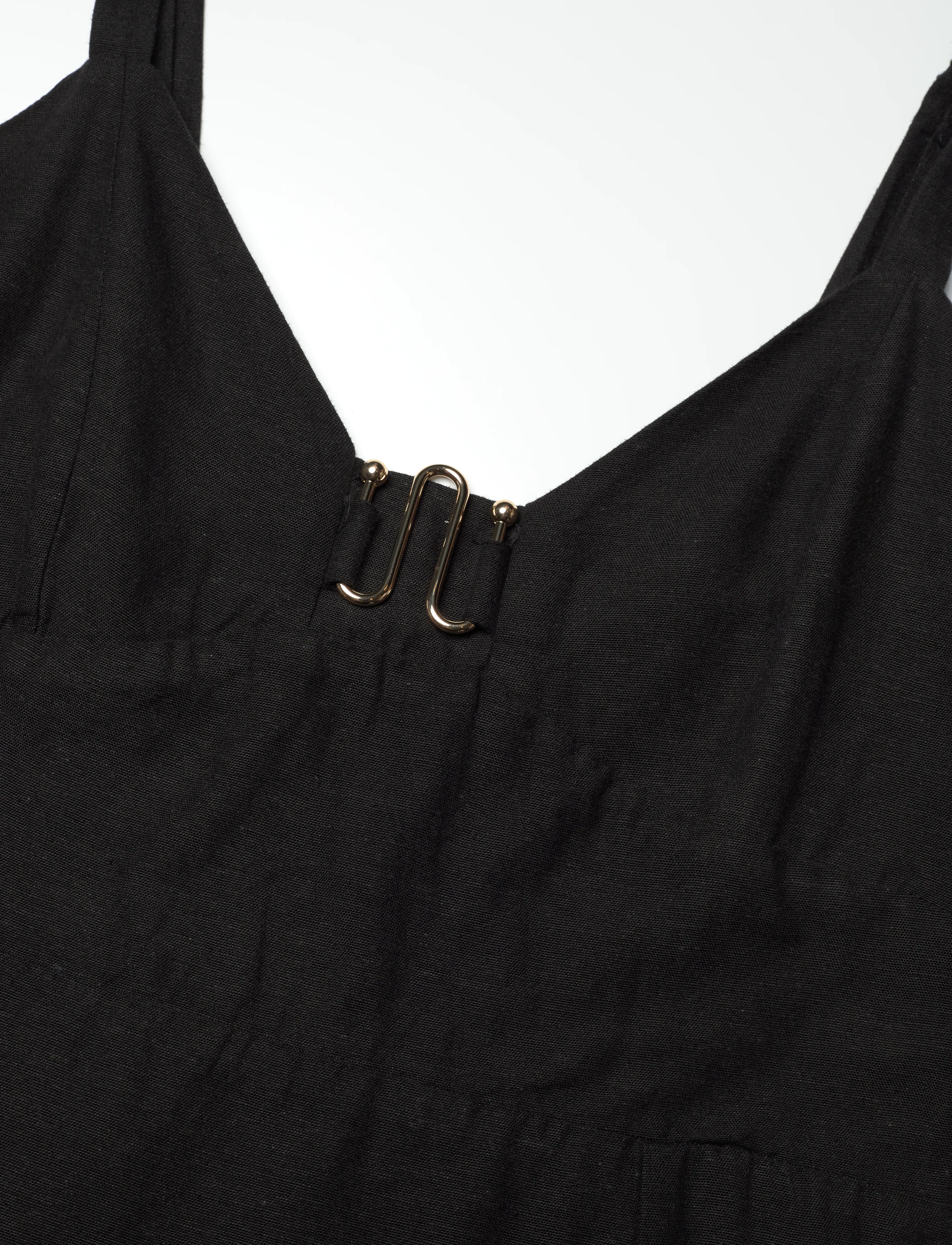 French Connection - ARIETTE STRAPPY MIDI DRESS - pidulikud kleidid - black - 2