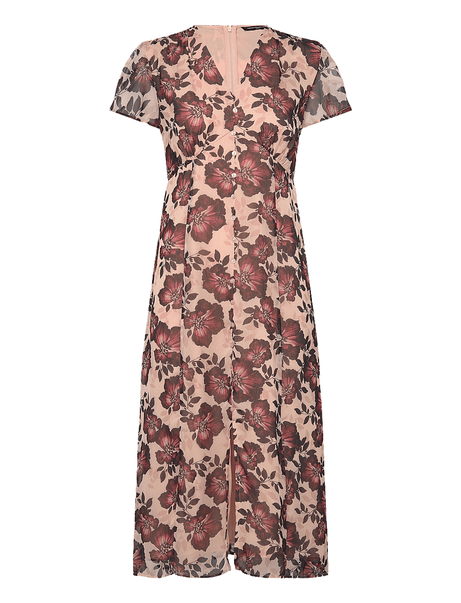 French Connection - ELYSE S/S TEA DRESS - sommerkleider - cream multi - 1