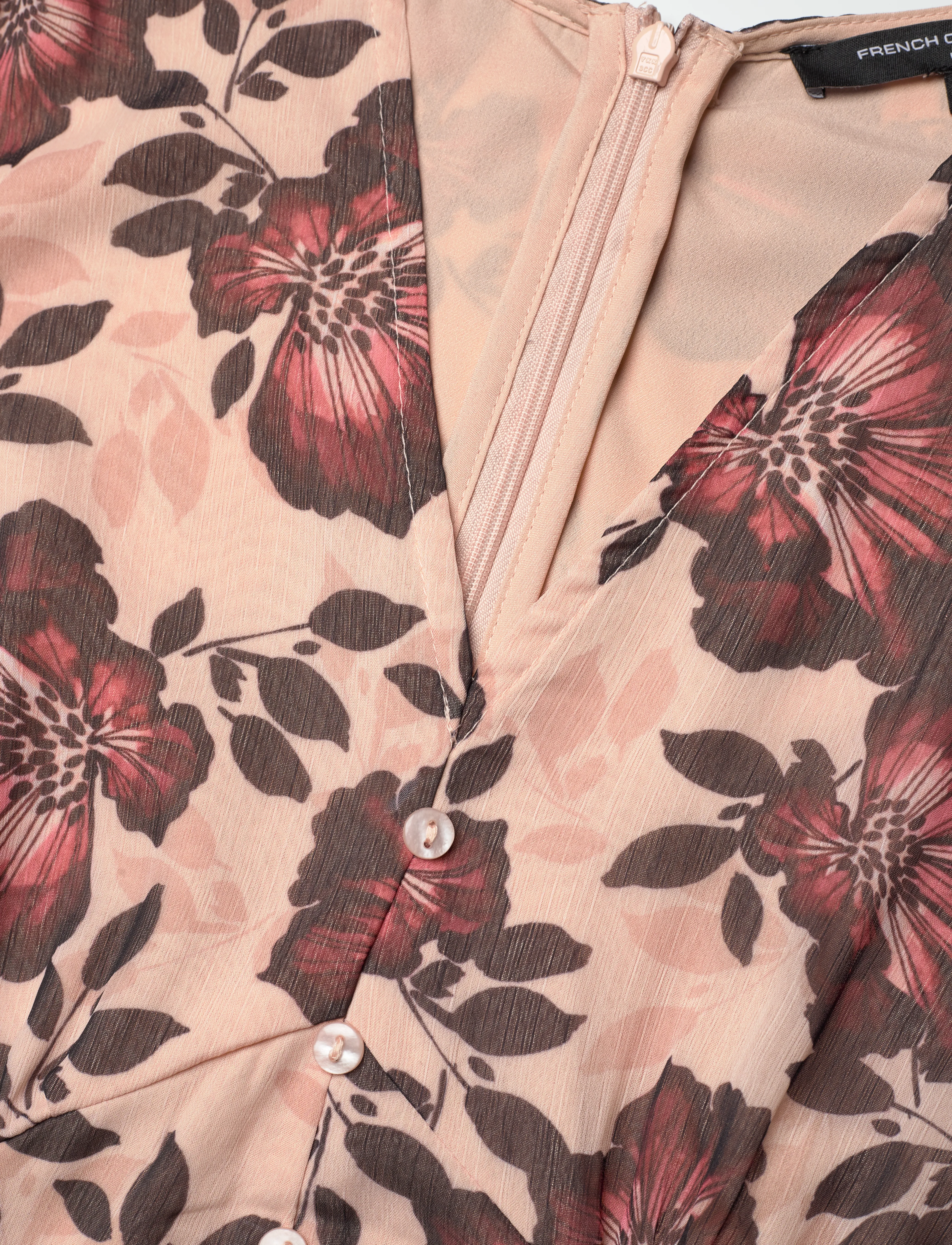French Connection - ELYSE S/S TEA DRESS - sommerkjoler - cream multi - 5