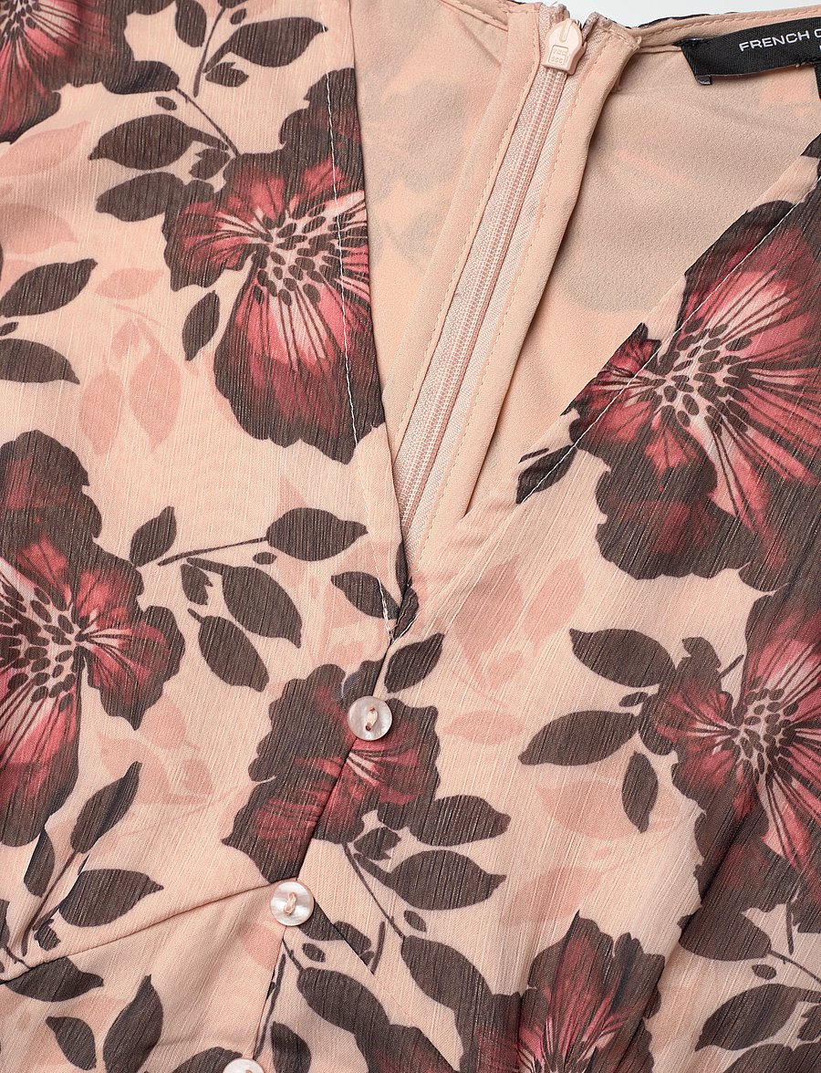French Connection - ELYSE S/S TEA DRESS - sommerkleider - cream multi - 5