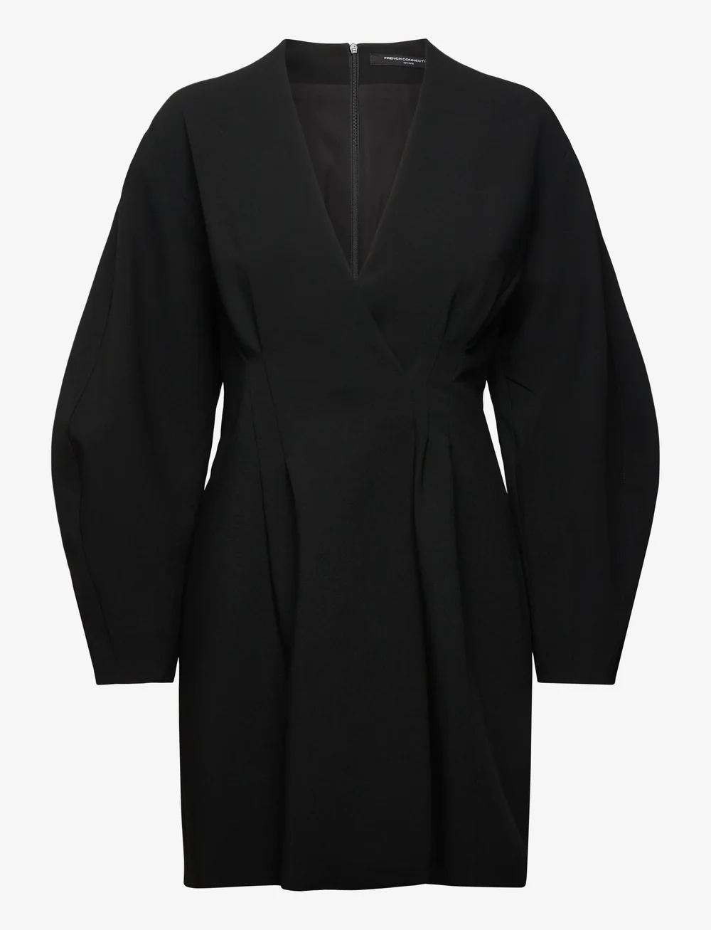 French Connection - AZRA TWILL WRAP DRESS - sukienki krótkie - black - 1