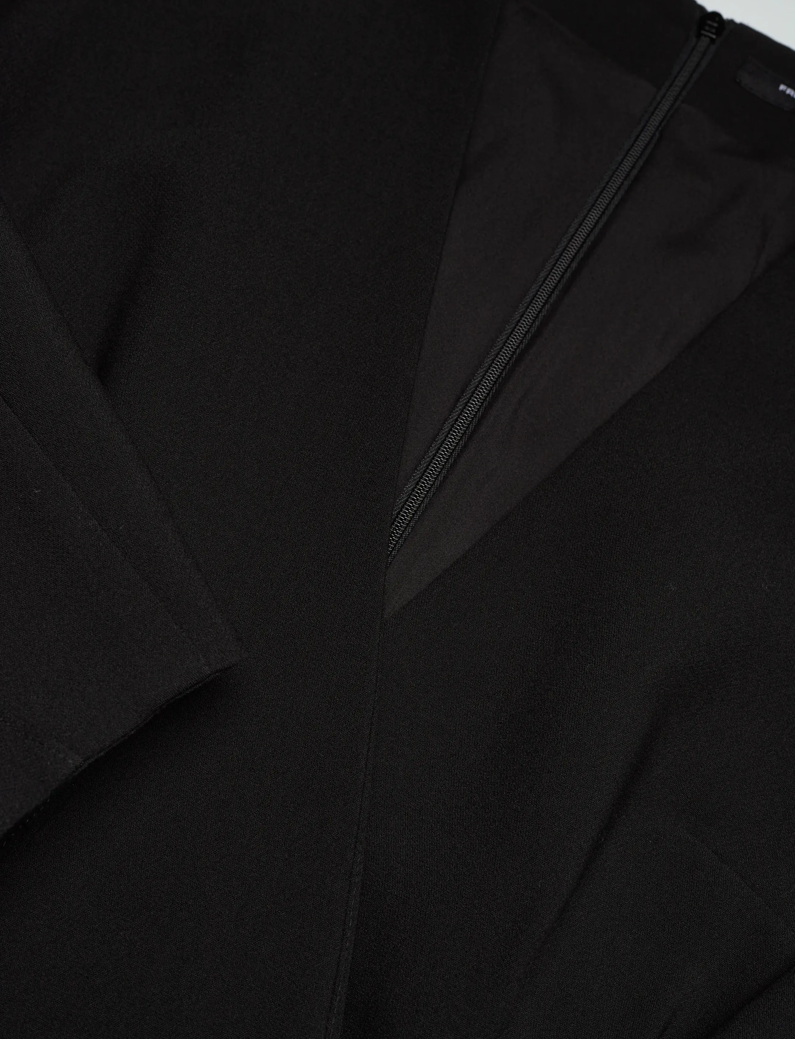 French Connection - AZRA TWILL WRAP DRESS - trumpos suknelės - black - 5
