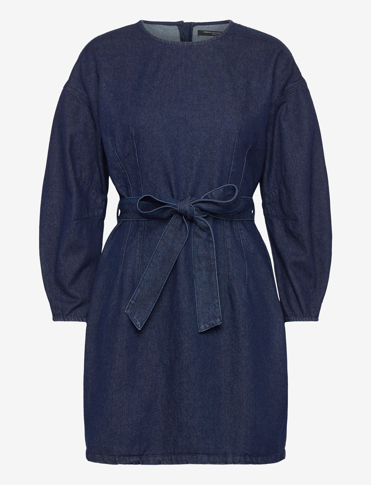 French Connection - LEIGHTON DENIM BANANA SLV DRES - denimkjoler - dark indigo - 1