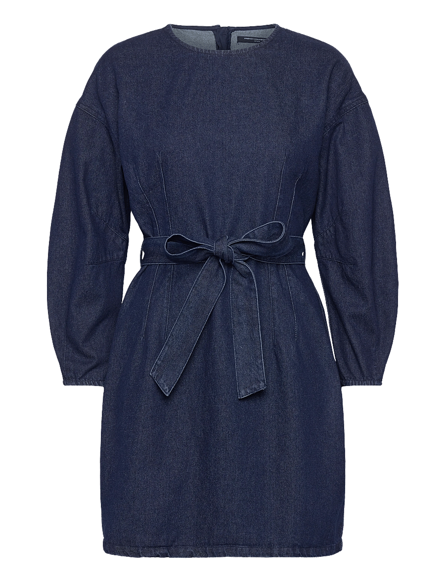 French Connection - LEIGHTON DENIM BANANA SLV DRES - robes en jeans - dark indigo - 1