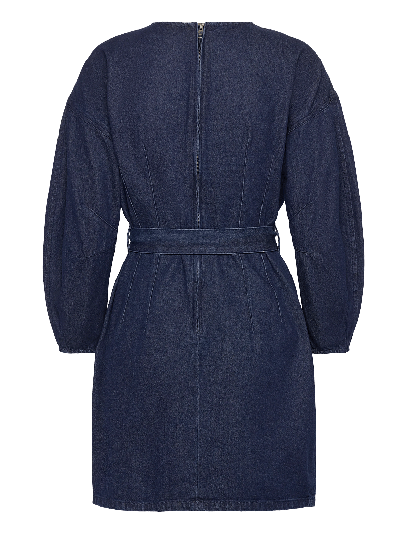 French Connection - LEIGHTON DENIM BANANA SLV DRES - jeanskleider - dark indigo - 2