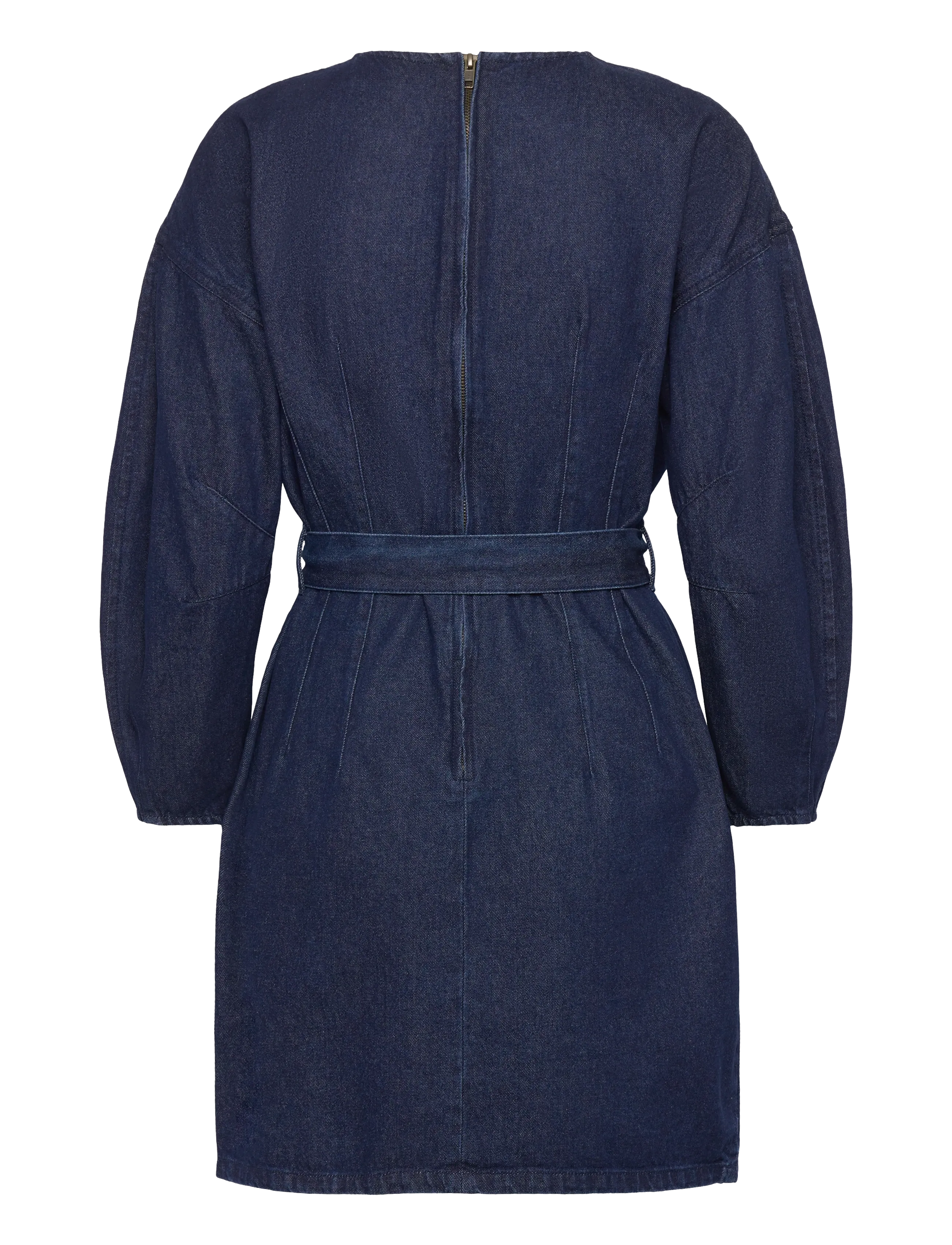 French Connection - LEIGHTON DENIM BANANA SLV DRES - jeansklänningar - dark indigo - 2