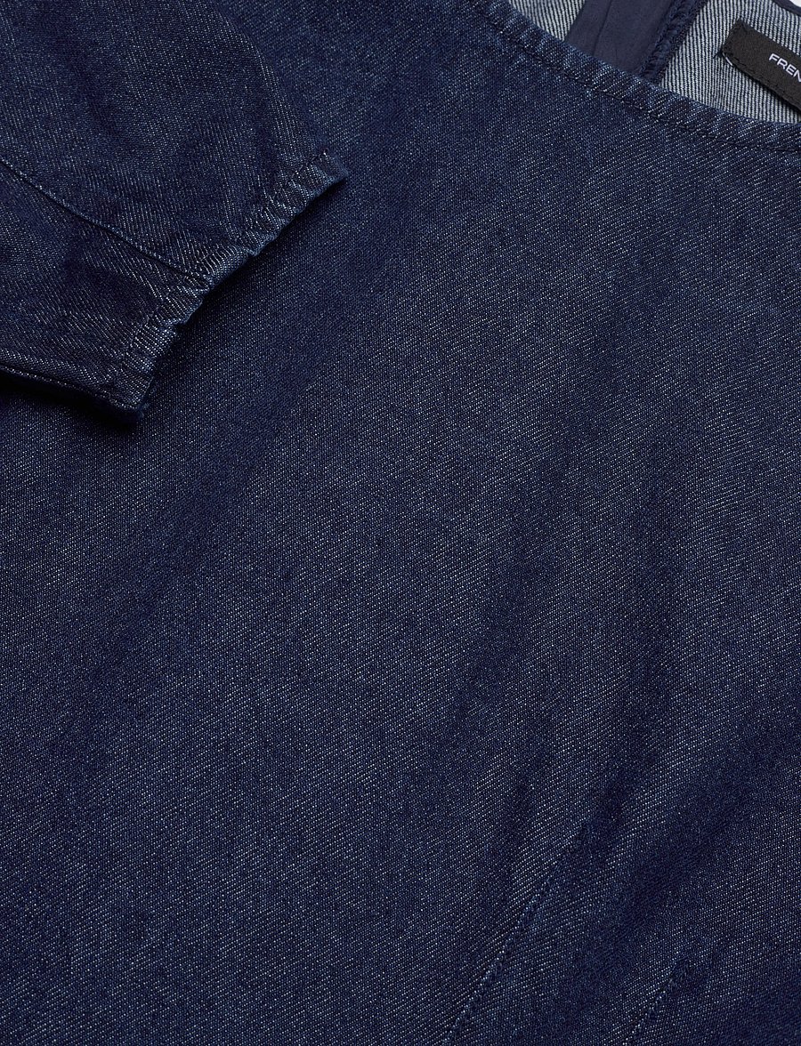 French Connection - LEIGHTON DENIM BANANA SLV DRES - robes en jeans - dark indigo - 4