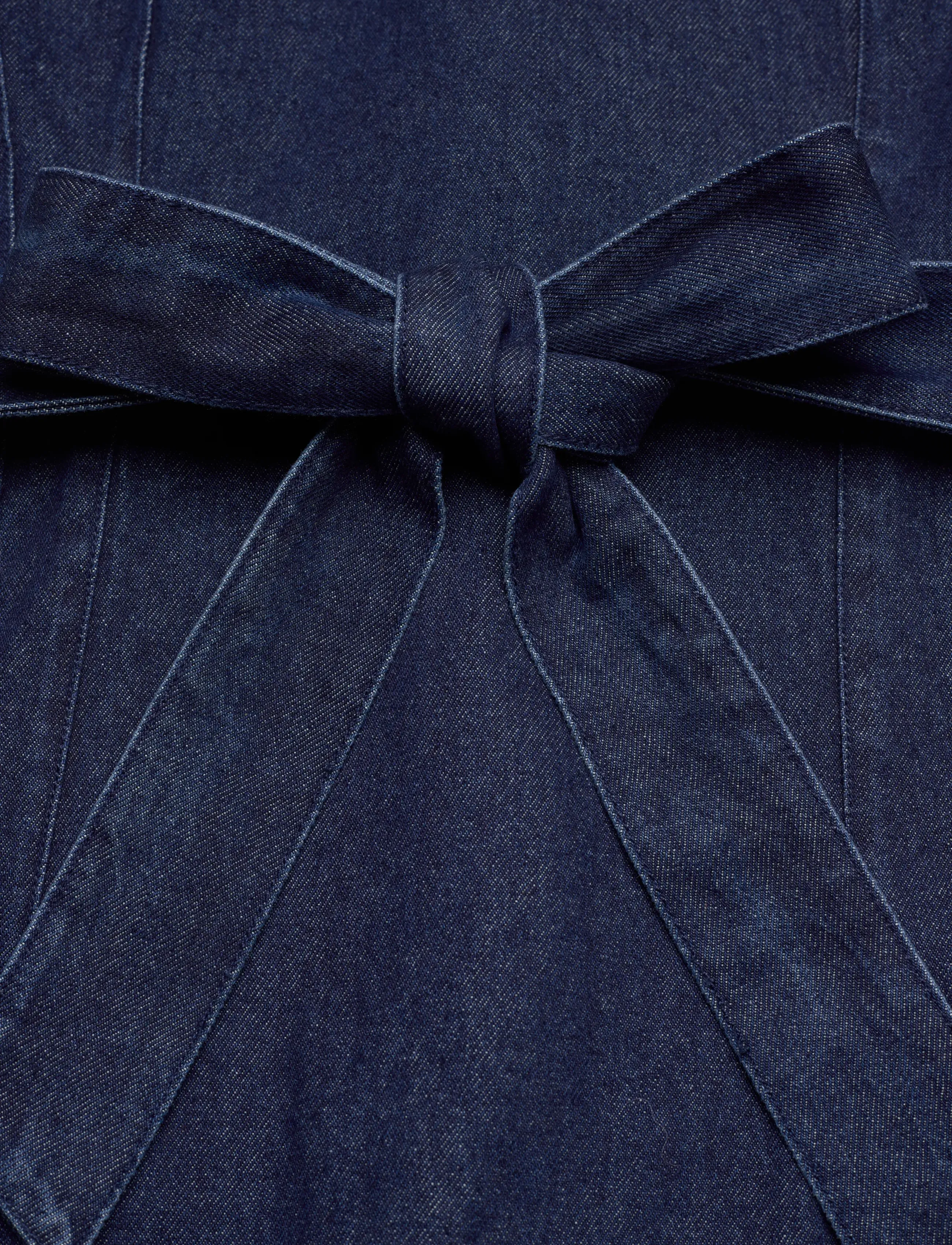French Connection - LEIGHTON DENIM BANANA SLV DRES - jeansklänningar - dark indigo - 5