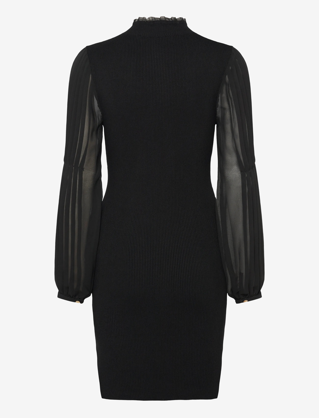 French Connection - KRISTA MIX LS SHORT DRESS - cocktailkjoler - blackout - 2