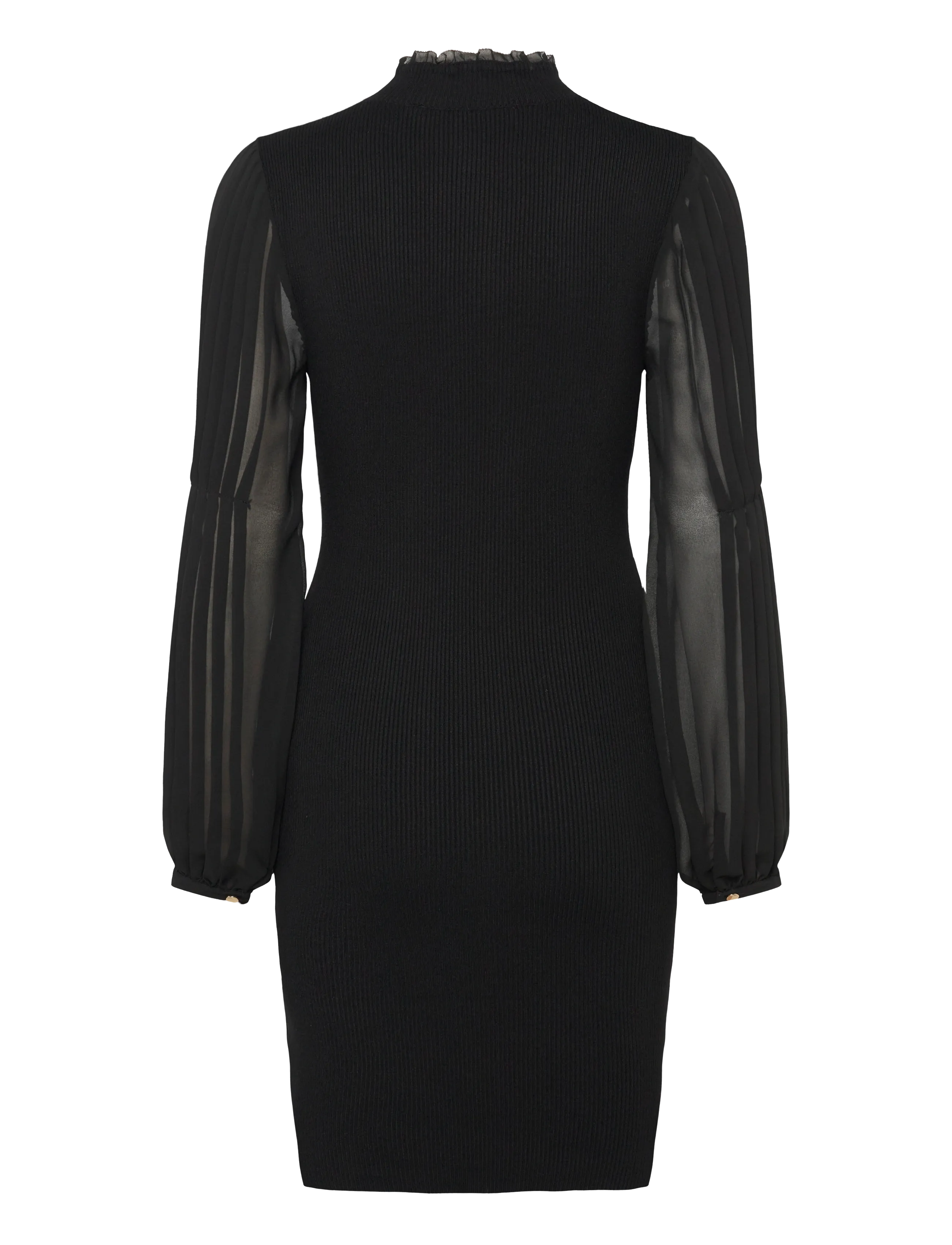 French Connection - KRISTA MIX LS SHORT DRESS - cocktail dresses - blackout - 2