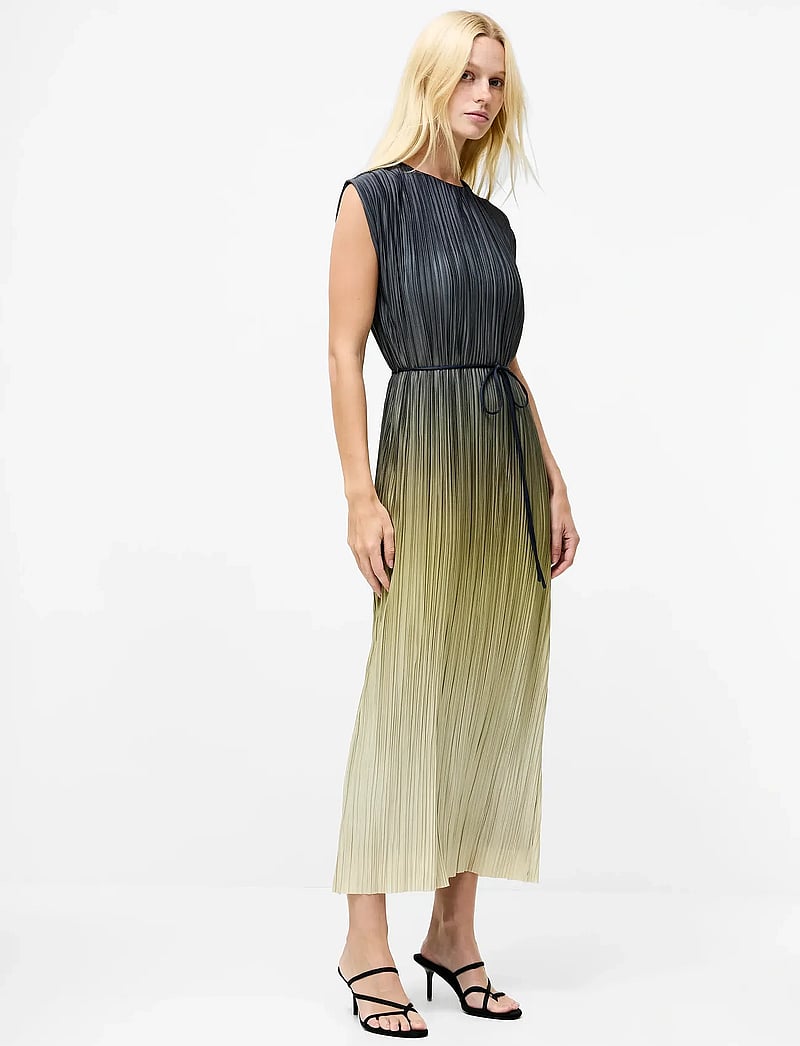 French Connection - XENA PLEATED OMBRE MIDI DRESS - cocktail-mekot - khaki ombre - 0