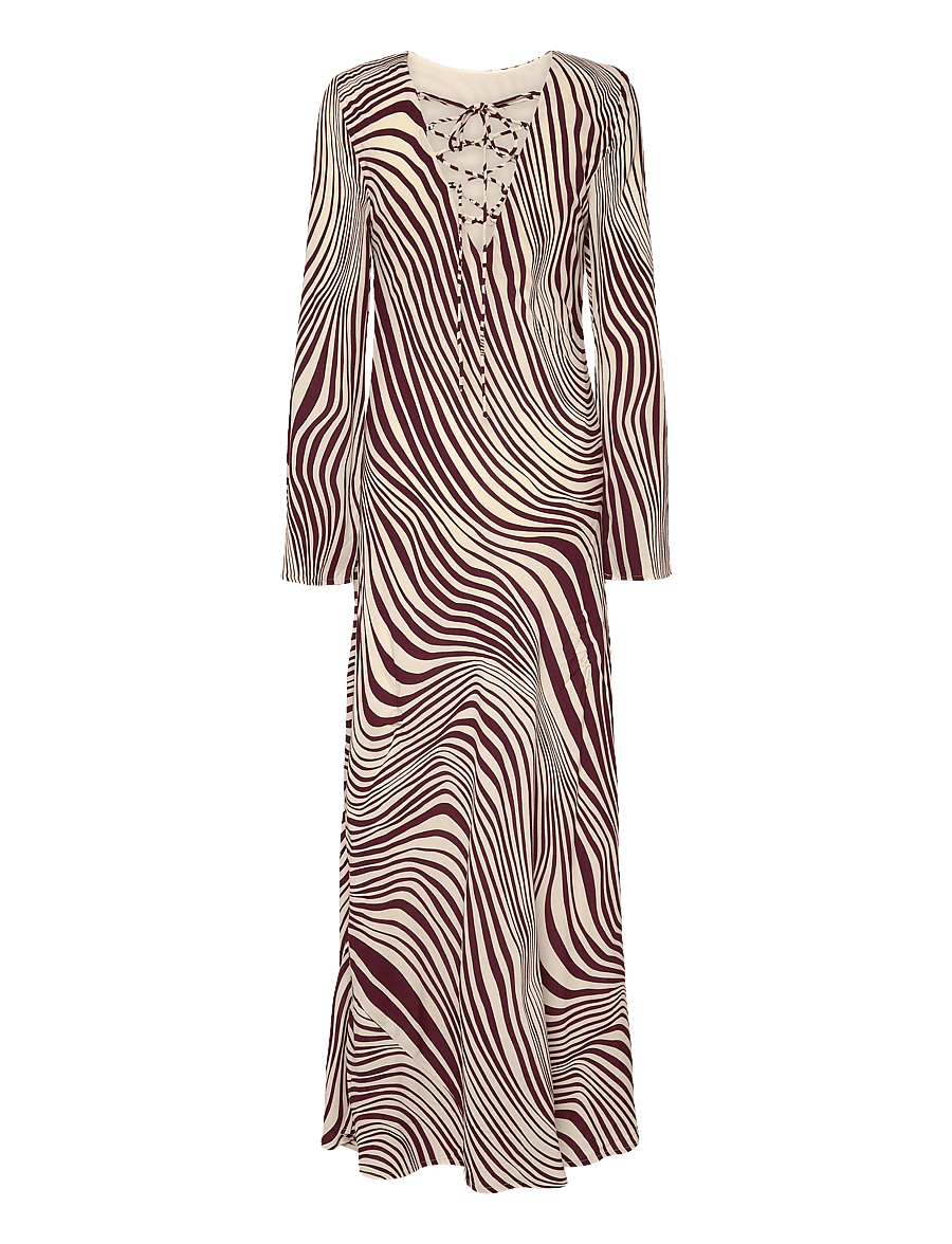 French Connection - ZIGGY LARA VISCOSE DRESS - maxi kjoler - bordeaux red/porcela - 2