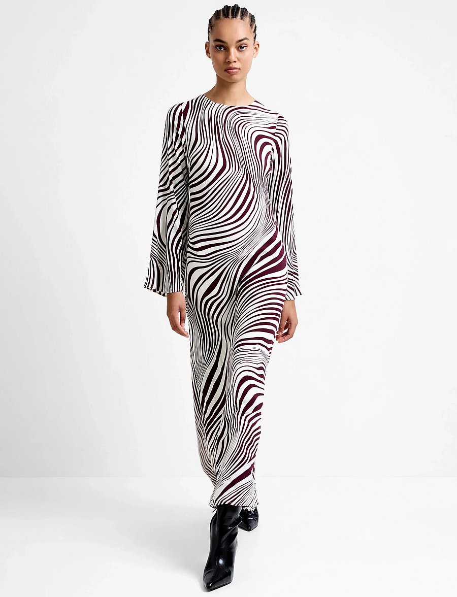 French Connection - ZIGGY LARA VISCOSE DRESS - maxi kjoler - bordeaux red/porcela - 0