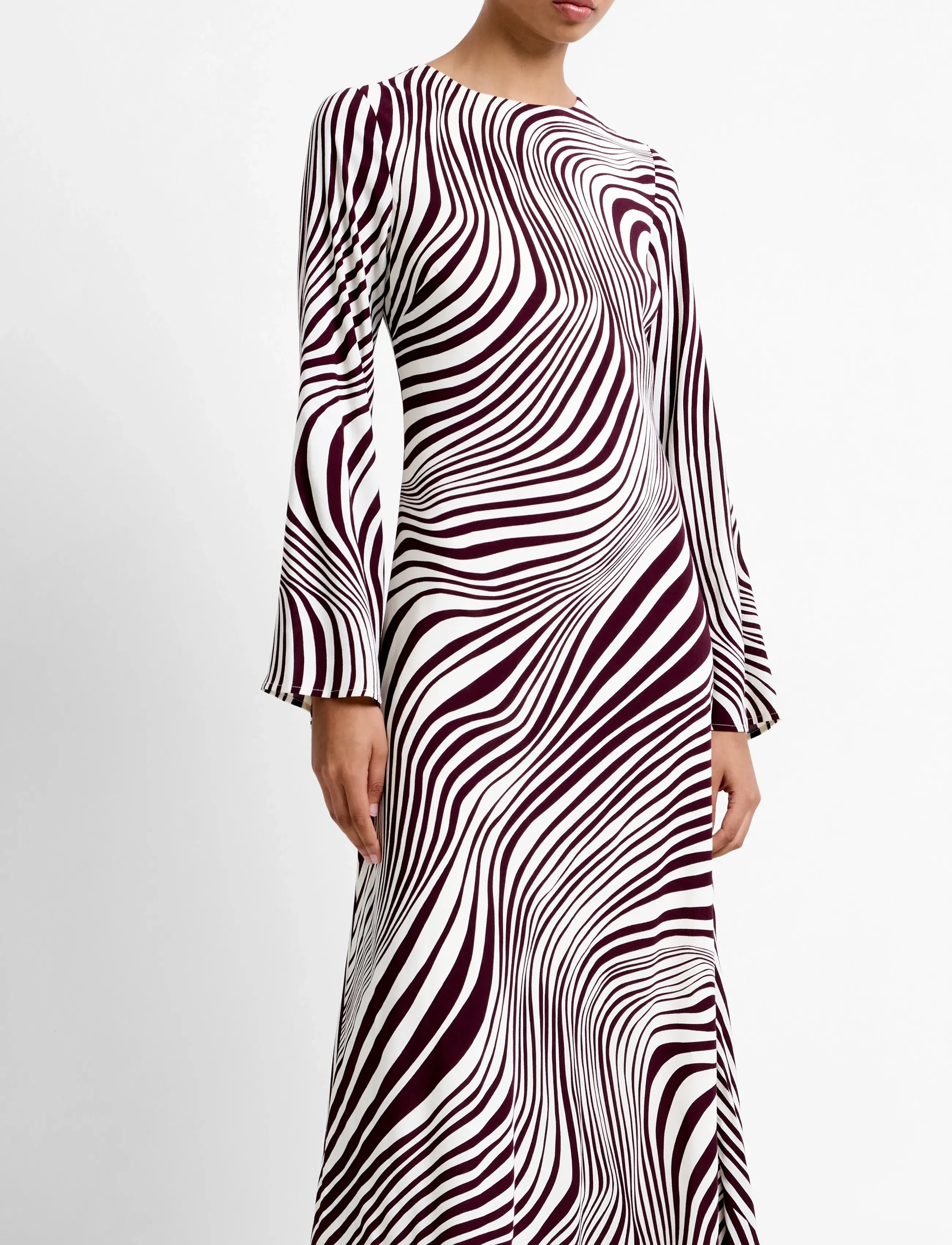 French Connection - ZIGGY LARA VISCOSE DRESS - maksikleidid - bordeaux red/porcela - 3