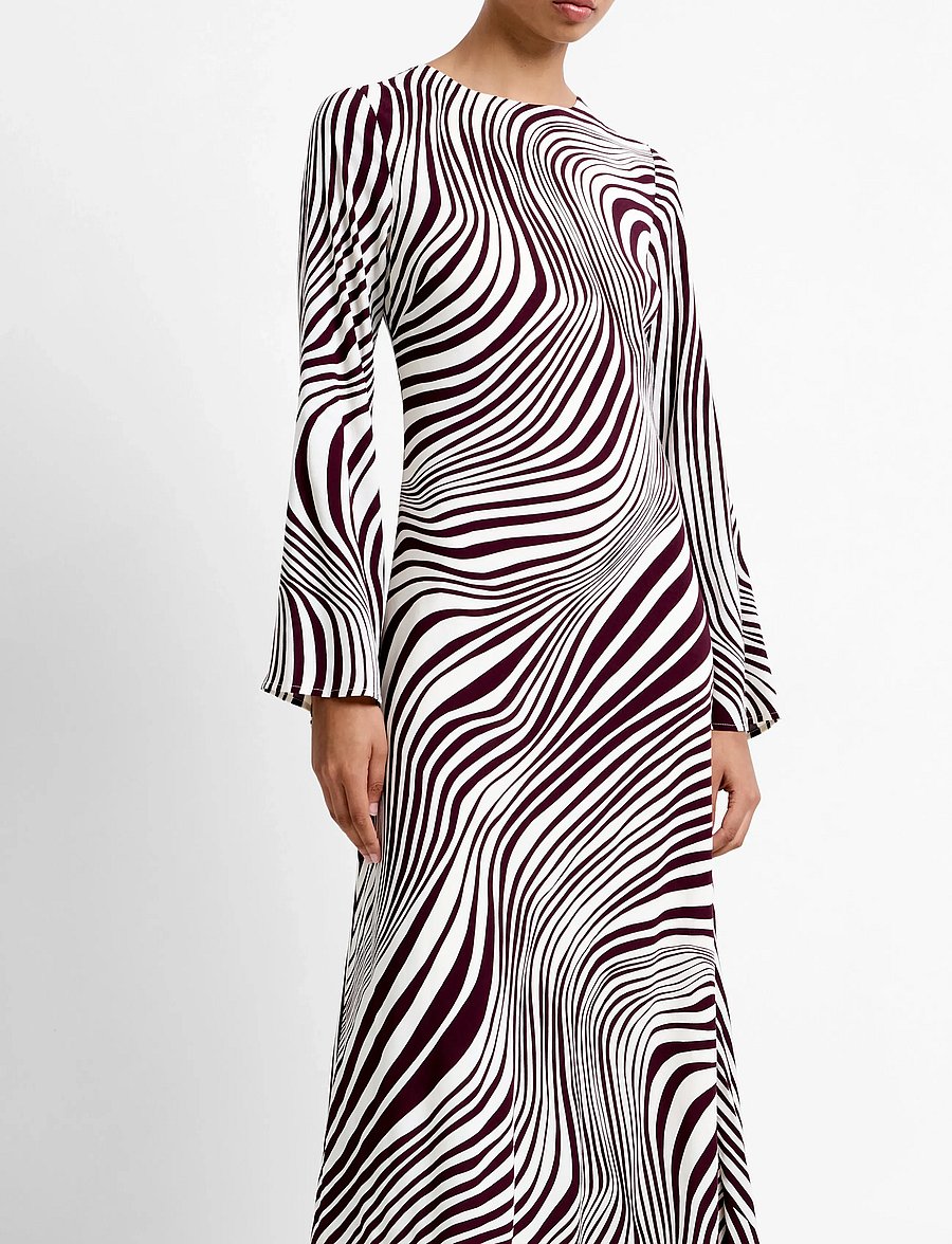 French Connection - ZIGGY LARA VISCOSE DRESS - maxi kjoler - bordeaux red/porcela - 3
