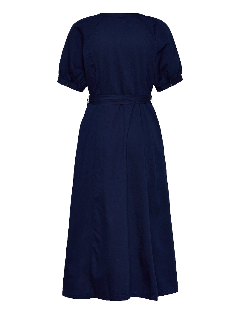 French Connection - ZAVES CHAMBRAY SS DRESS - shirt dresses - chambray blue - 2