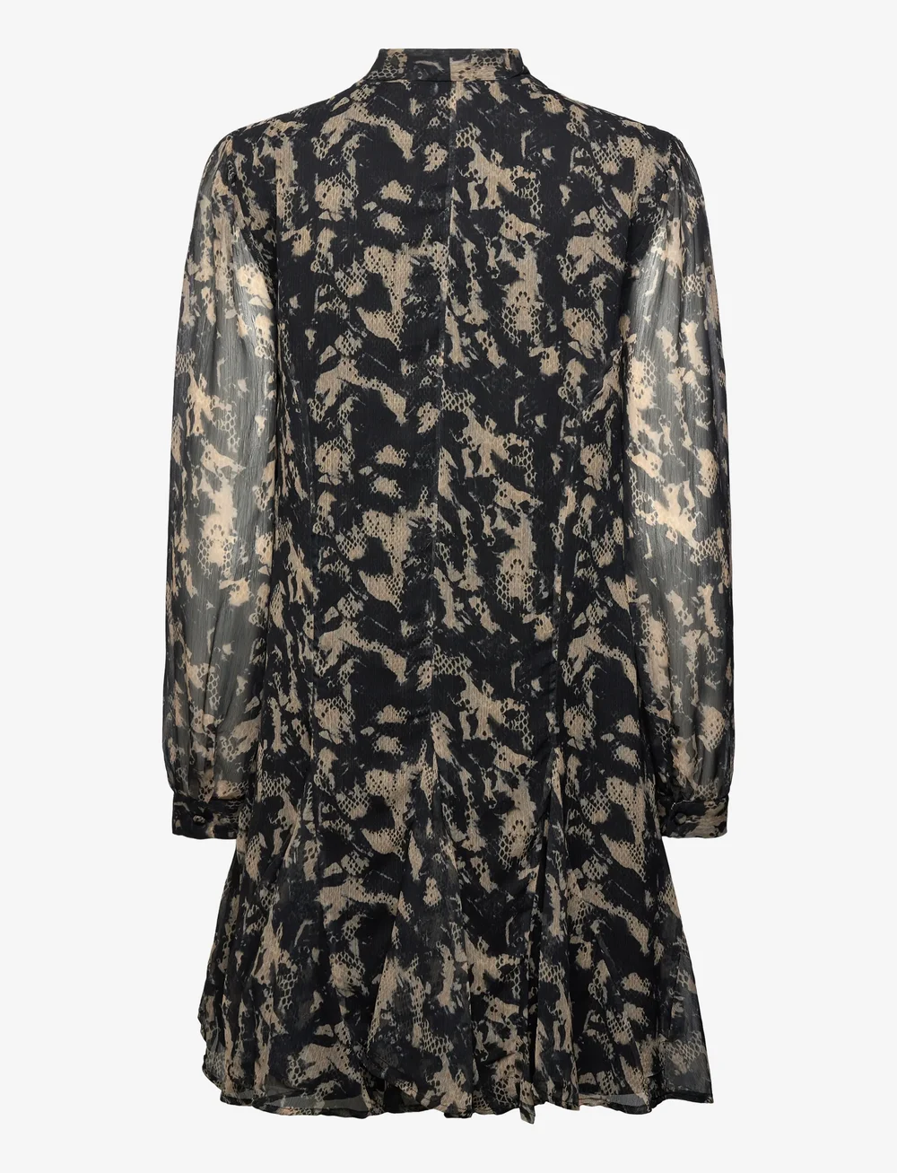 French Connection - HALLIE CRINKLE CHIFFON DRESS - shirt dresses - yellow multi - 1