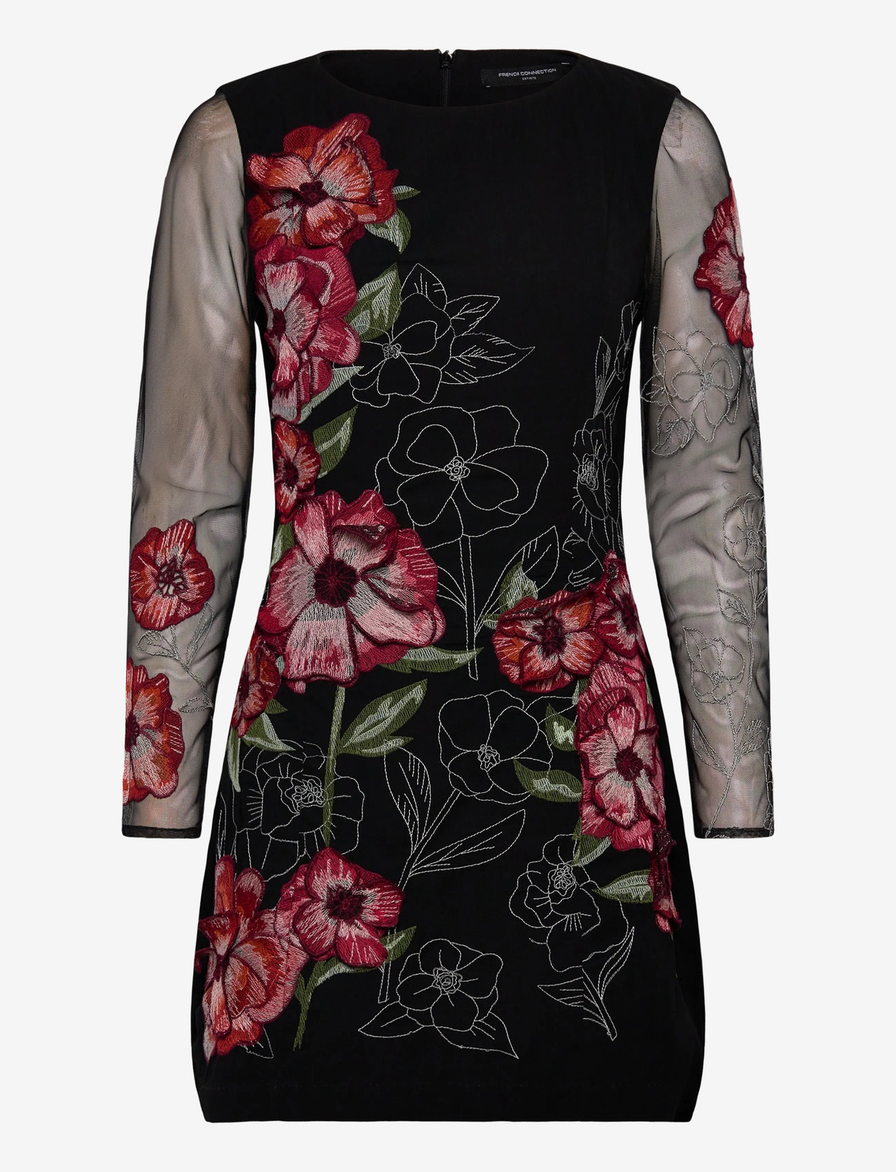 French Connection - ASTRIDA DARCY CREPE DRESS - cocktailkleider - black floral multi - 1