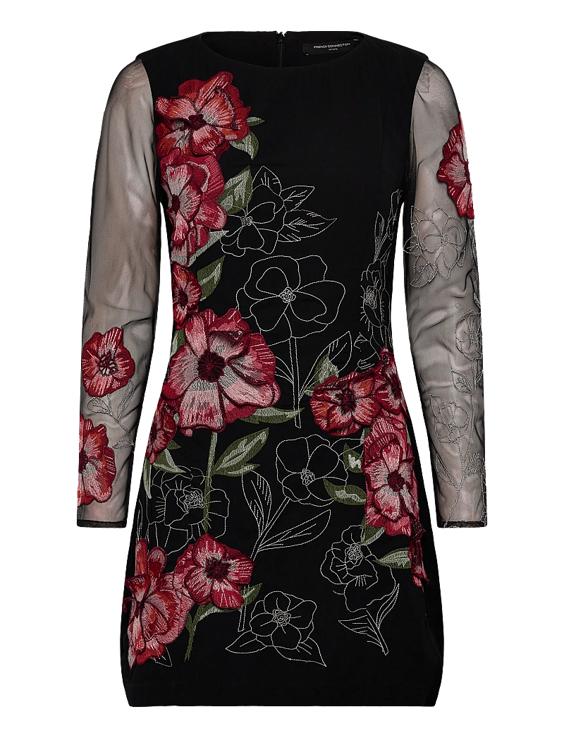 French Connection - ASTRIDA DARCY CREPE DRESS - cocktailkleider - black floral multi - 1