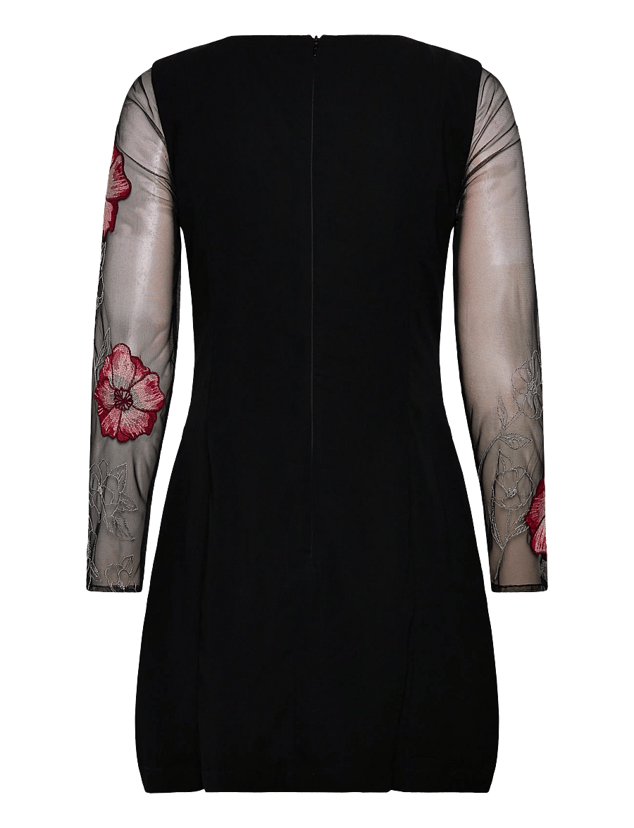 French Connection - ASTRIDA DARCY CREPE DRESS - cocktailklänningar - black floral multi - 2