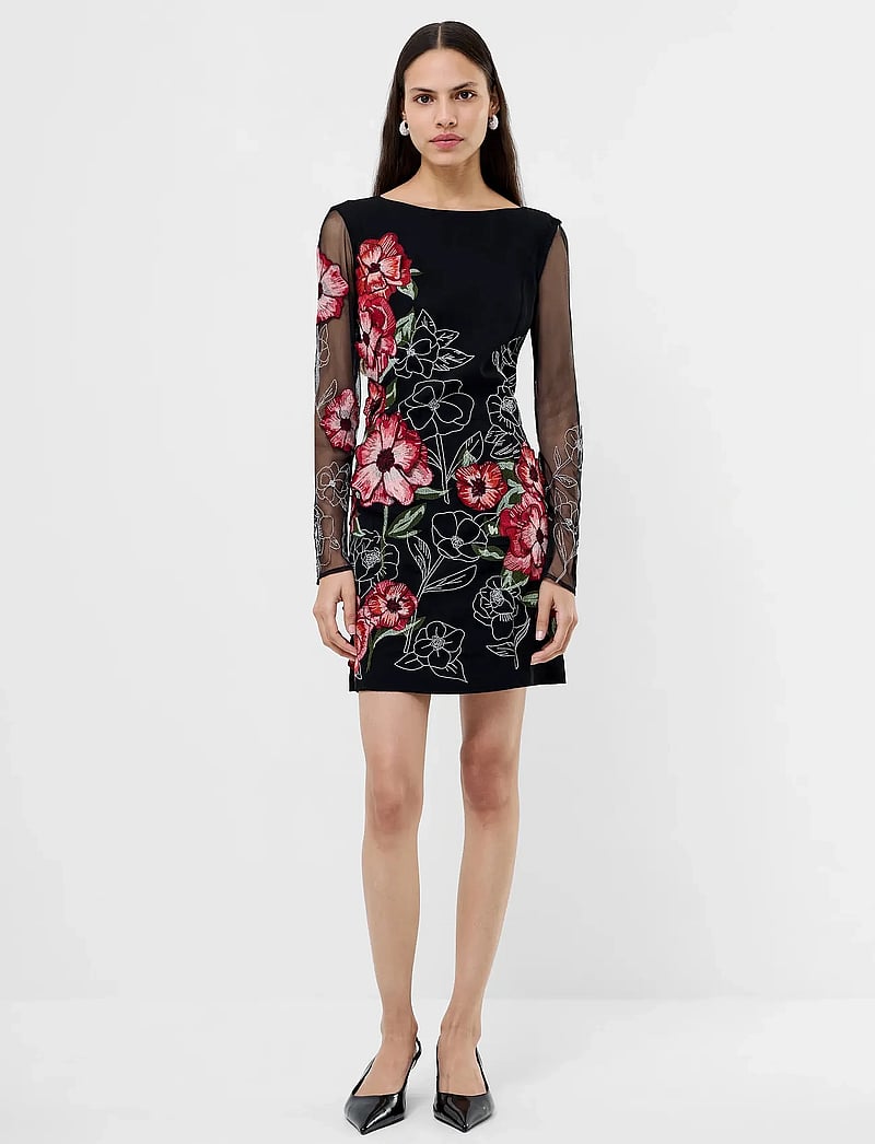 French Connection - ASTRIDA DARCY CREPE DRESS - cocktailkleider - black floral multi - 0