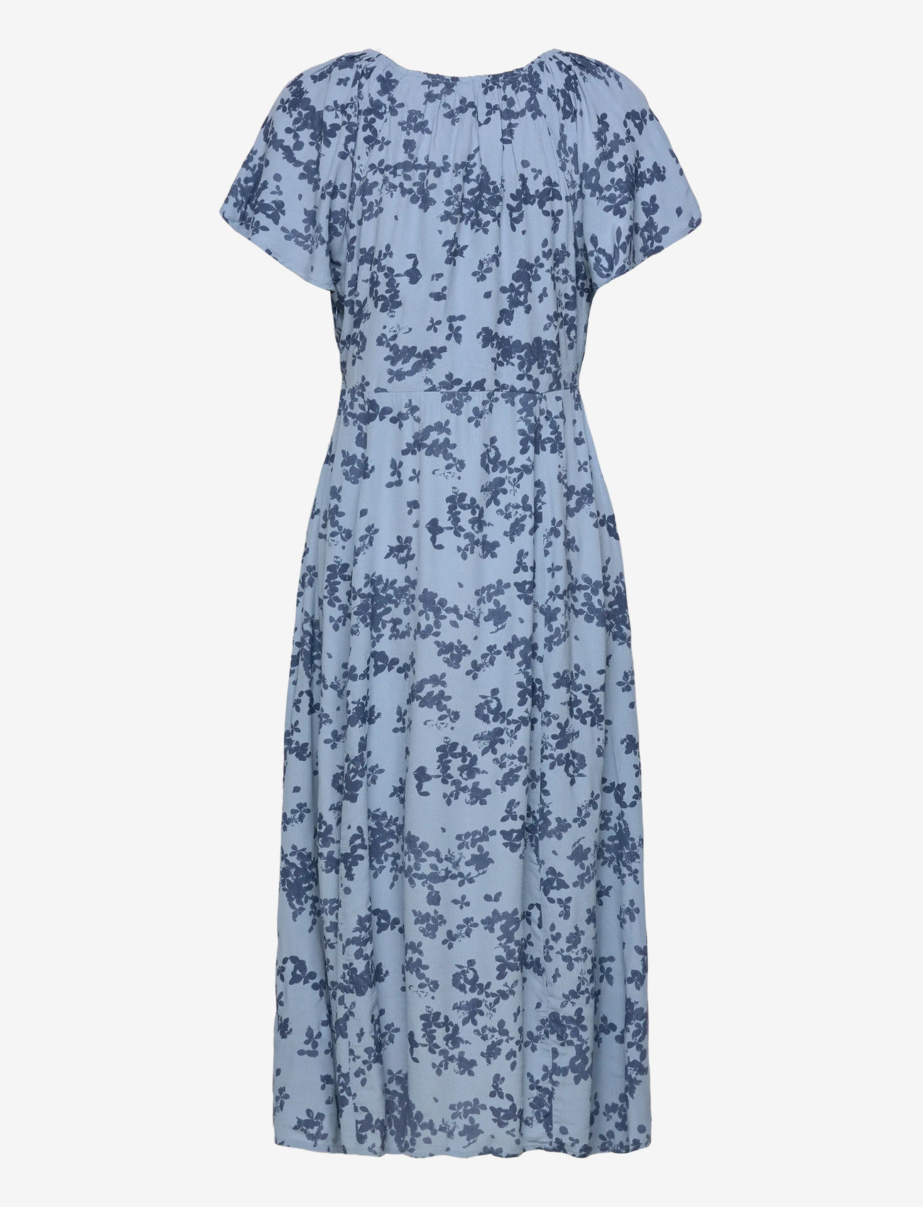 French Connection - ISLA LIZZIE CREPE S/S V NK DRE - kesämekot - blue multi - 2