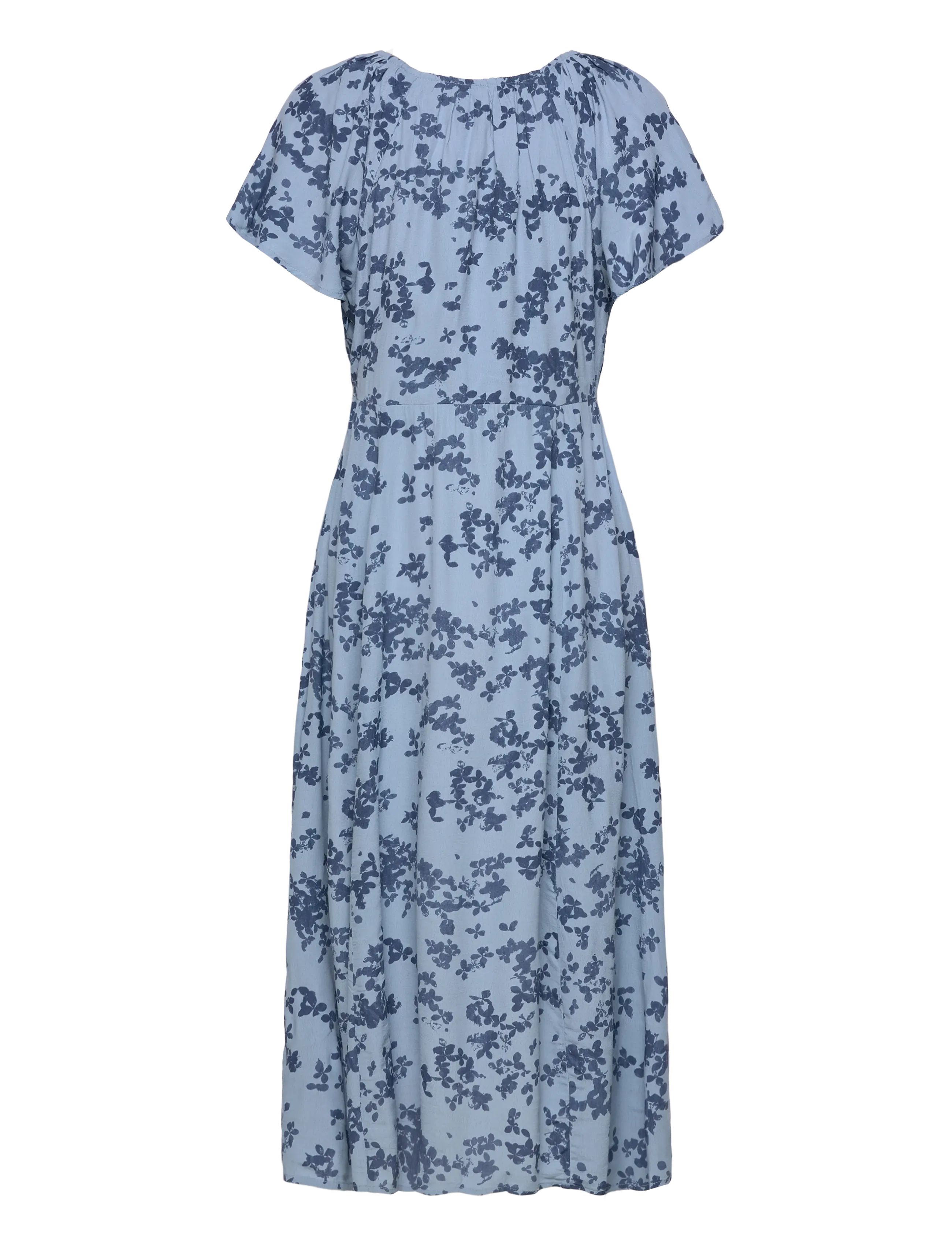 French Connection - ISLA LIZZIE CREPE S/S V NK DRE - sommarklänningar - blue multi - 2