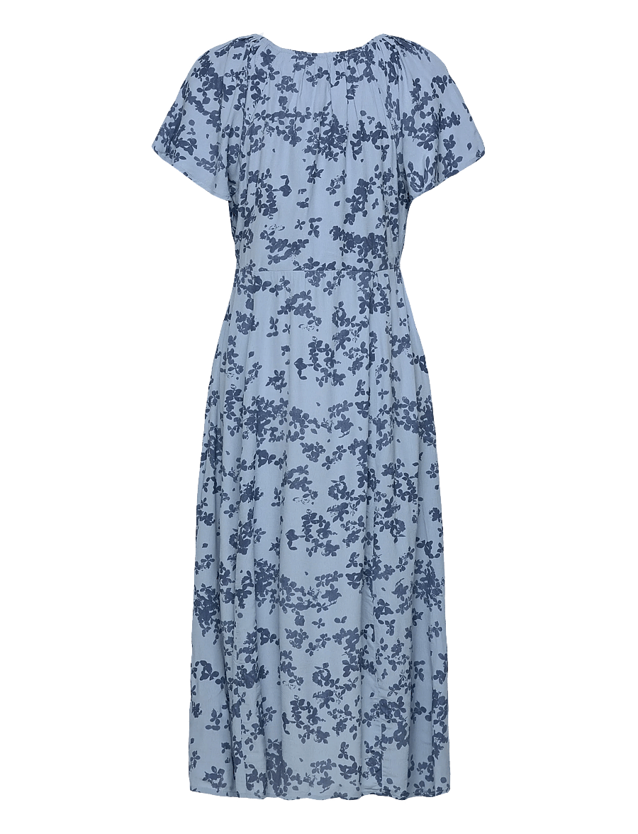 French Connection - ISLA LIZZIE CREPE S/S V NK DRE - sommerkjoler - blue multi - 2