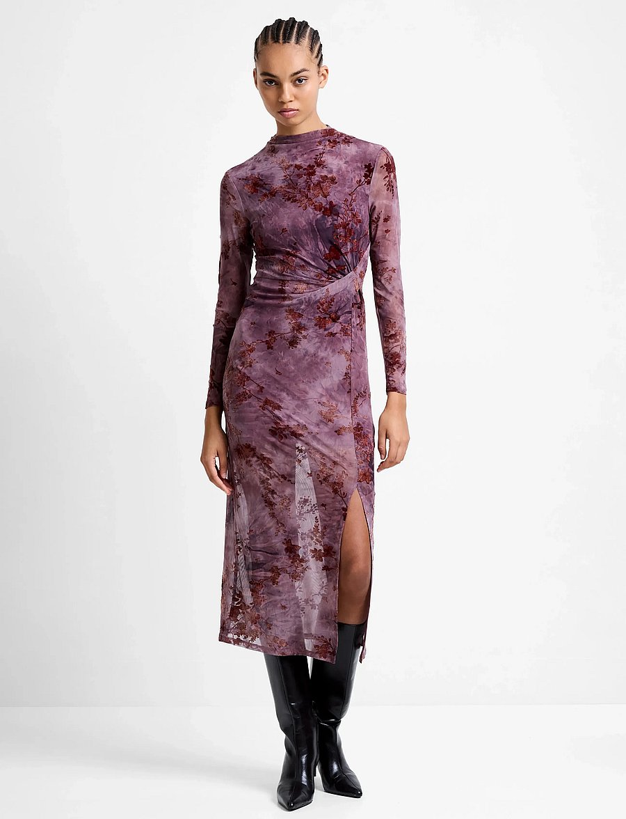 French Connection - KENNY MESH L/S DRESS - stramme kjoler - multi - 0