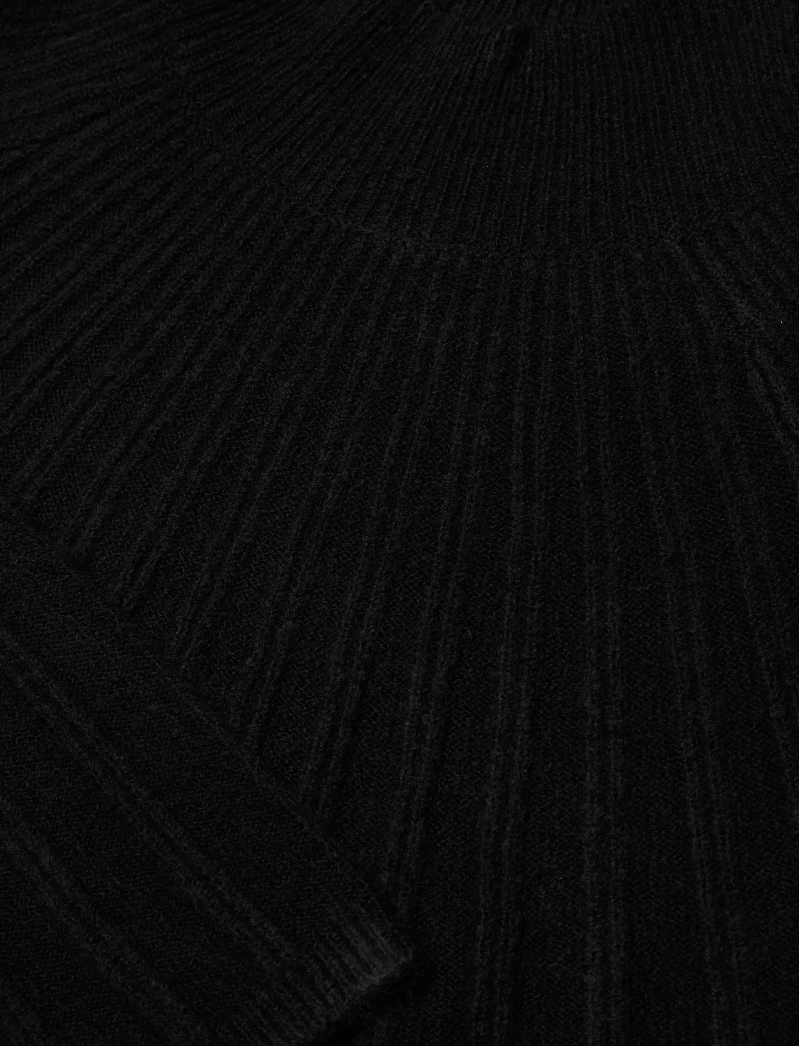 French Connection - KEZIA RECYCLED MOCK RIB DRESS - stickade klänningar - black - 5